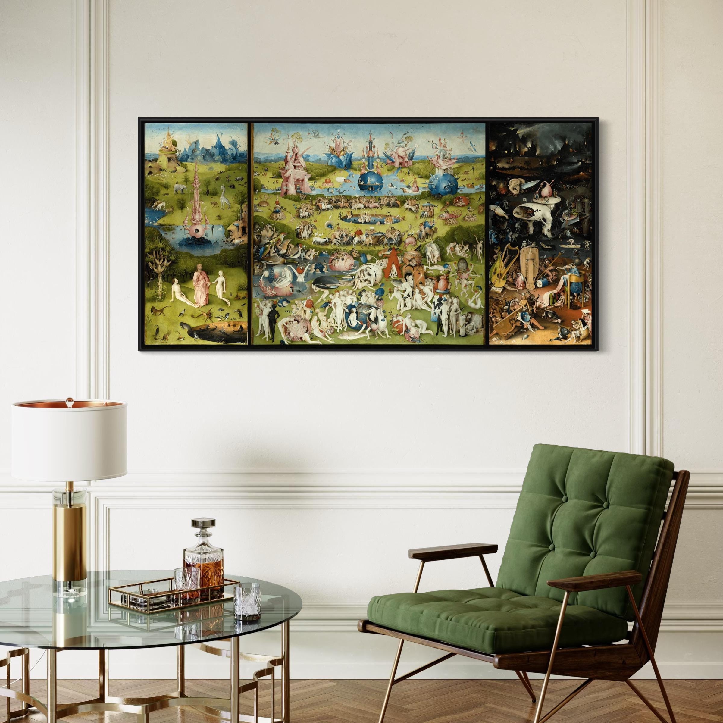 Hieronymus Bosch Garden of Earthly Delights Renaissance Surreal Canvas Art | Poster Print