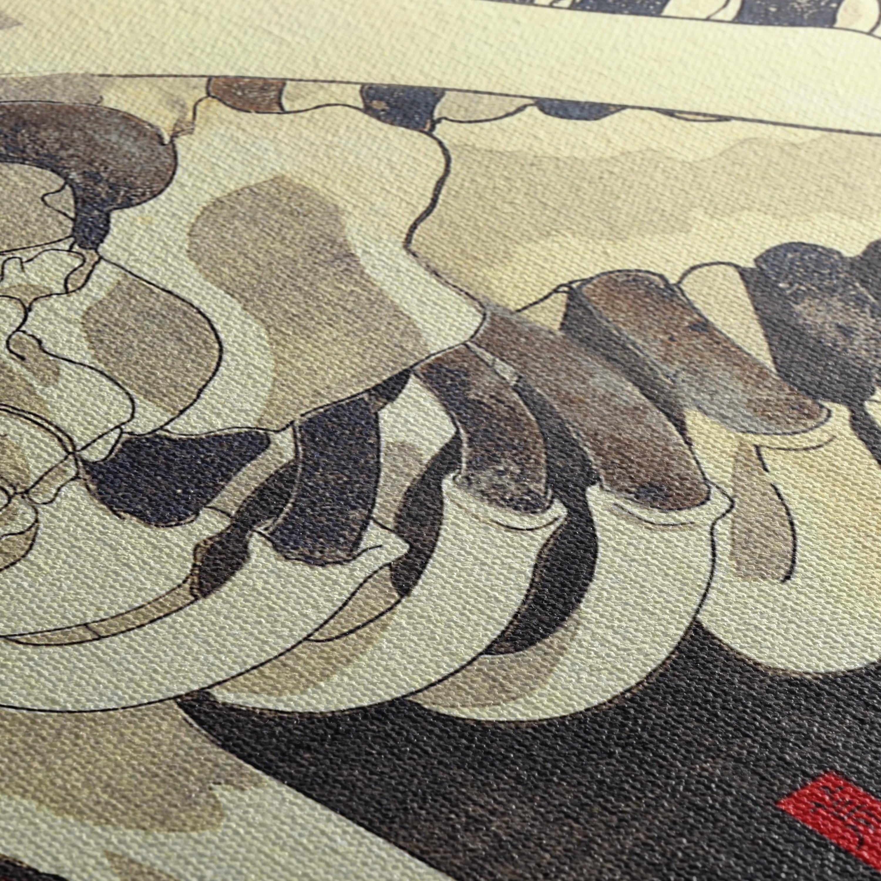 Takiyasha The Witch and the Skeleton Spectre Japanese Canvas Art | Poster Print