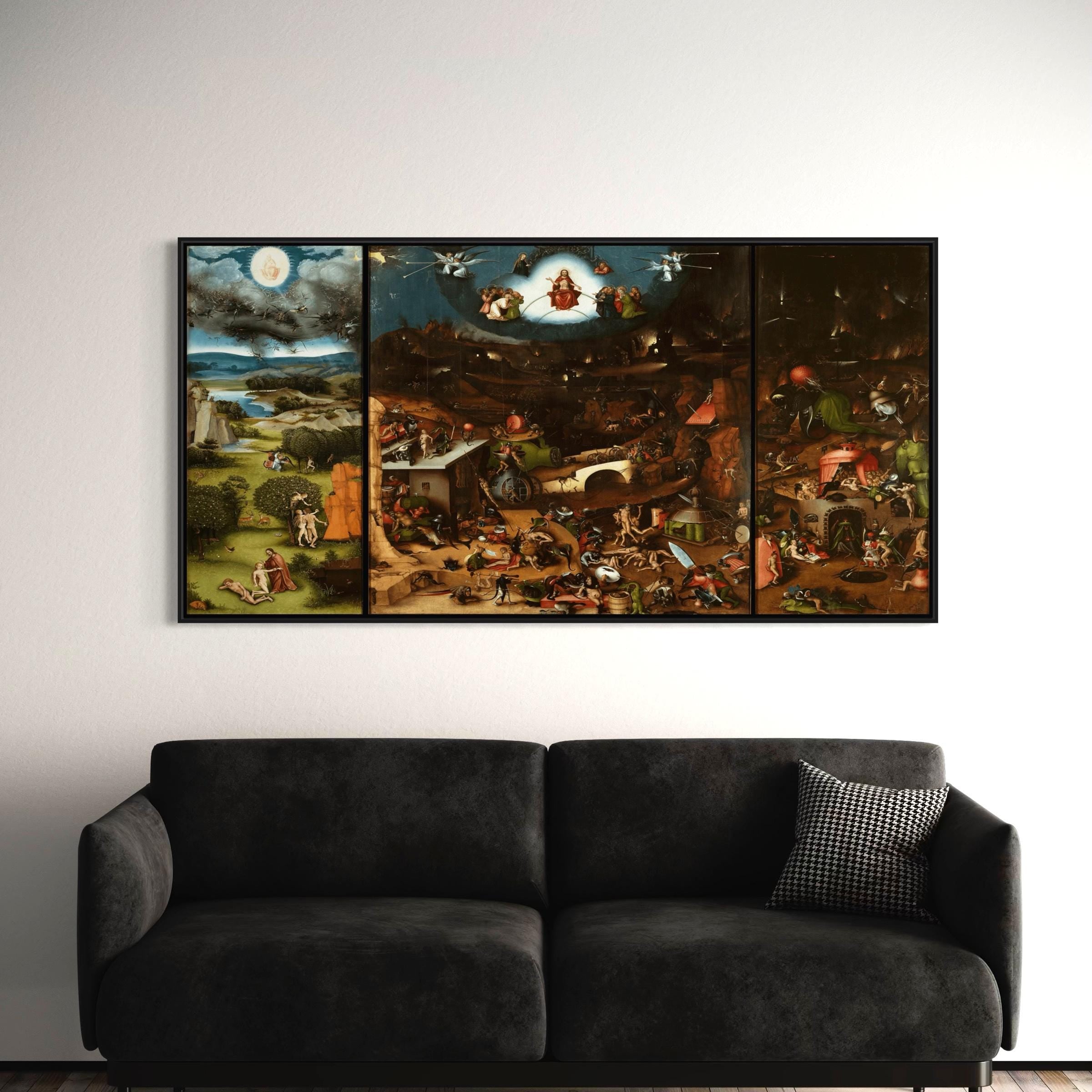 The Last Judgment Canvas Art | Poster Print | Hieronymus Bosch Renaissance Religious Artwork