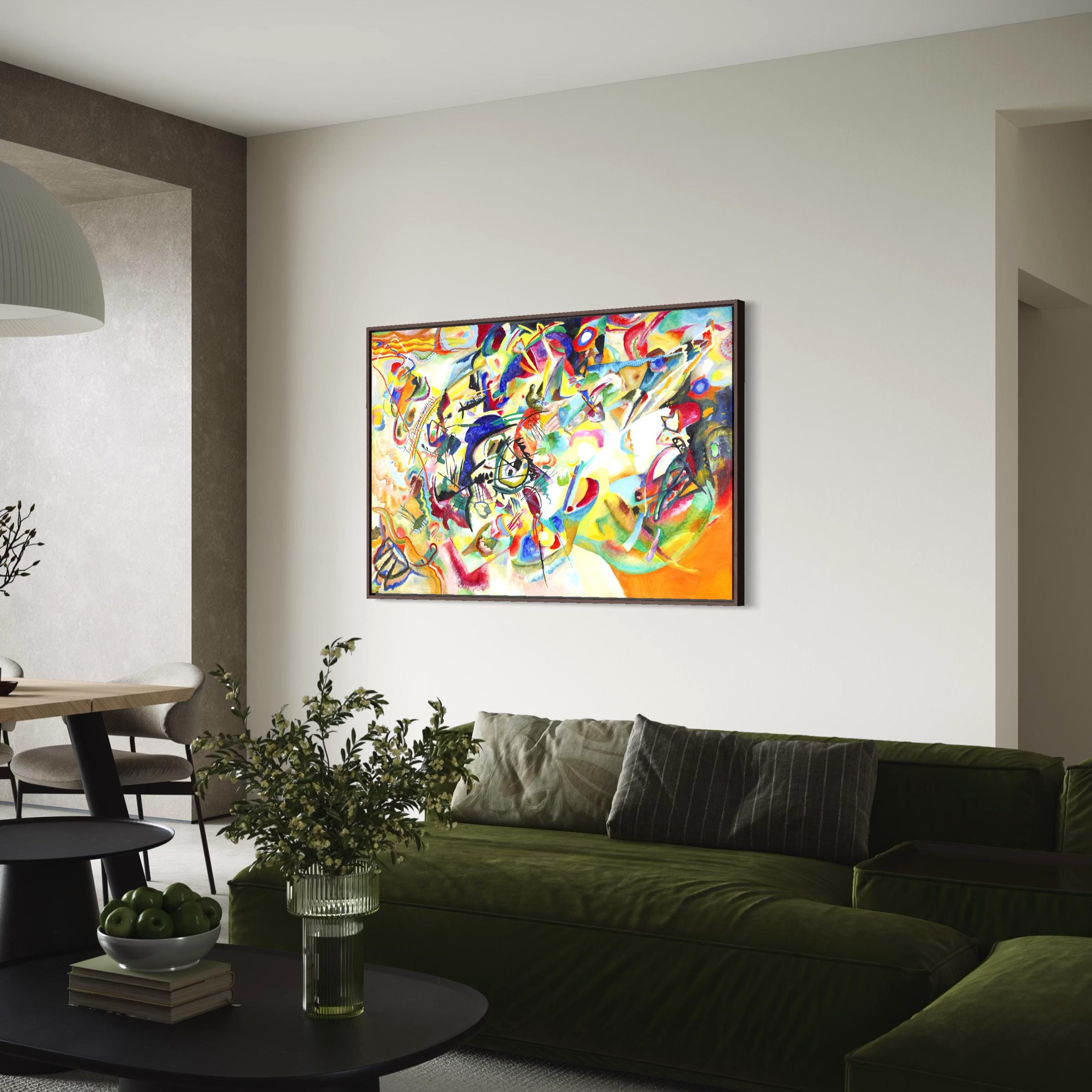 Wassily Kandinsky Composition VII | Geometric Abstraction Canvas Wall Art | Poster Print