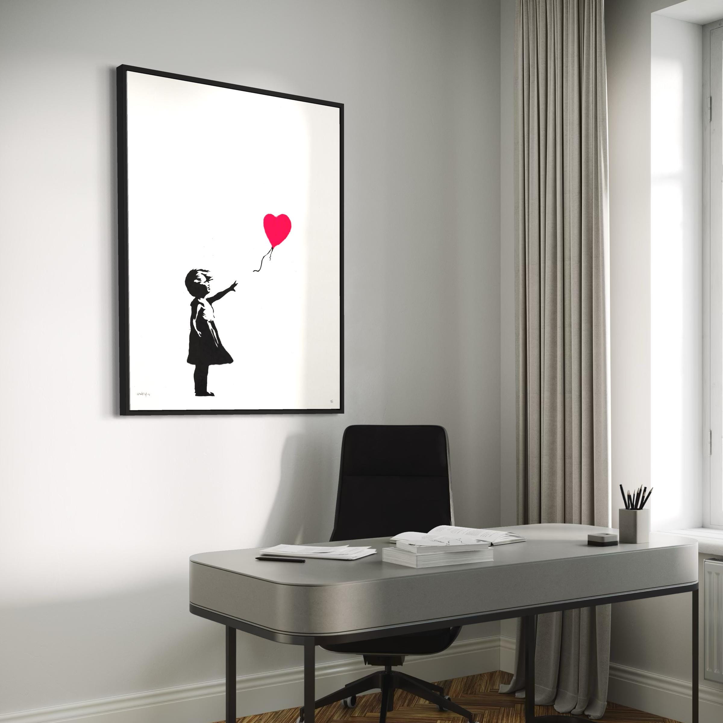 Girl with Balloon by Banksy | Iconic Street Graffiti Piece Canvas Art | Poster Print