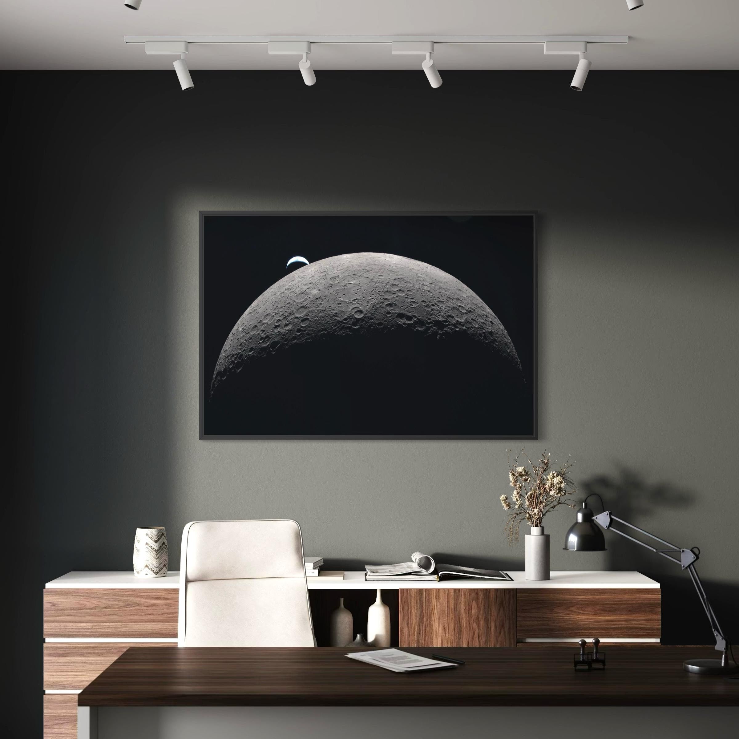 Artemis II Moon Mission | NASA Earthset Space Photo | Earthrise Artemis 2 Poster | Canvas Art