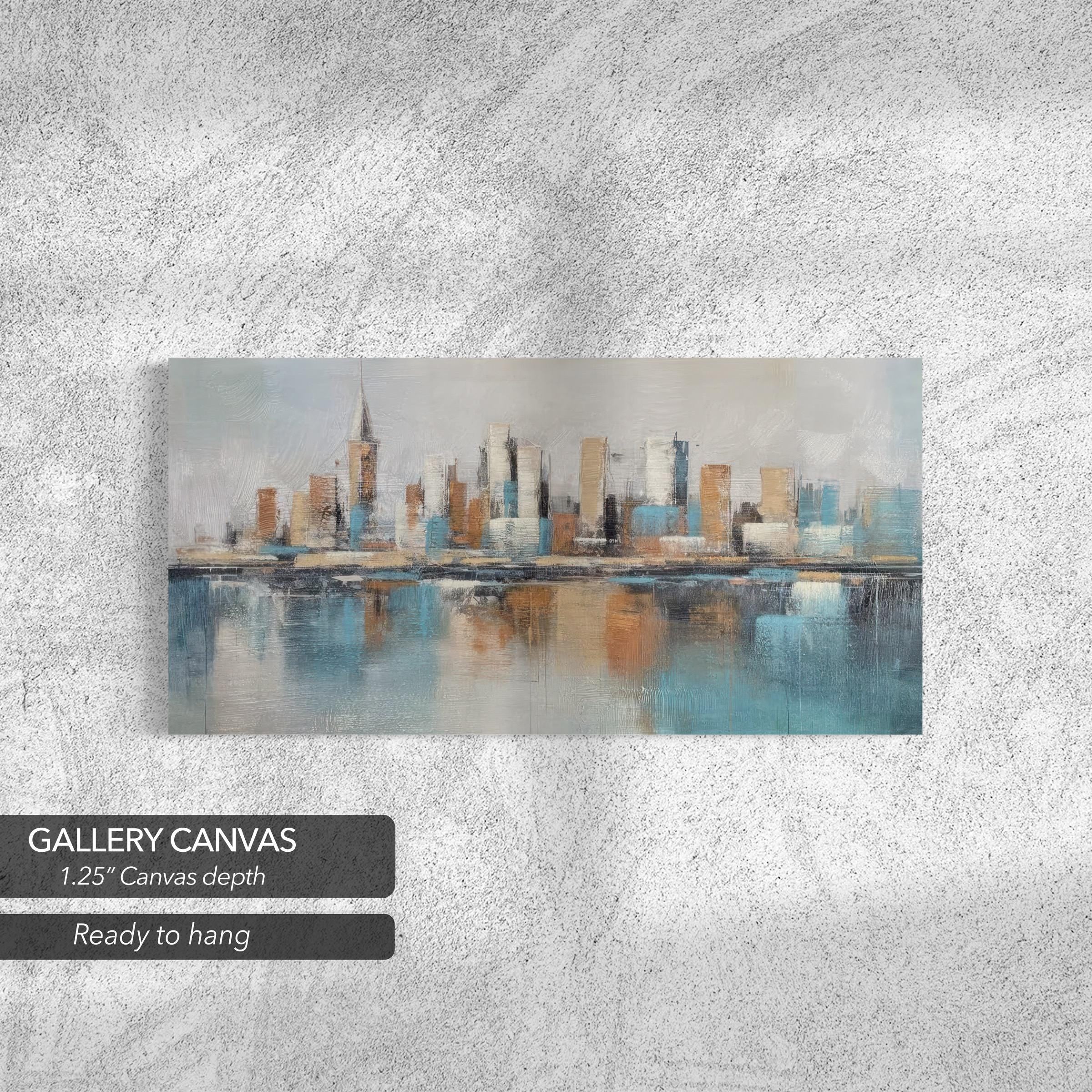 Abstract Cityscape | New York Skyline | Modern Urban Canvas Art | Poster Print