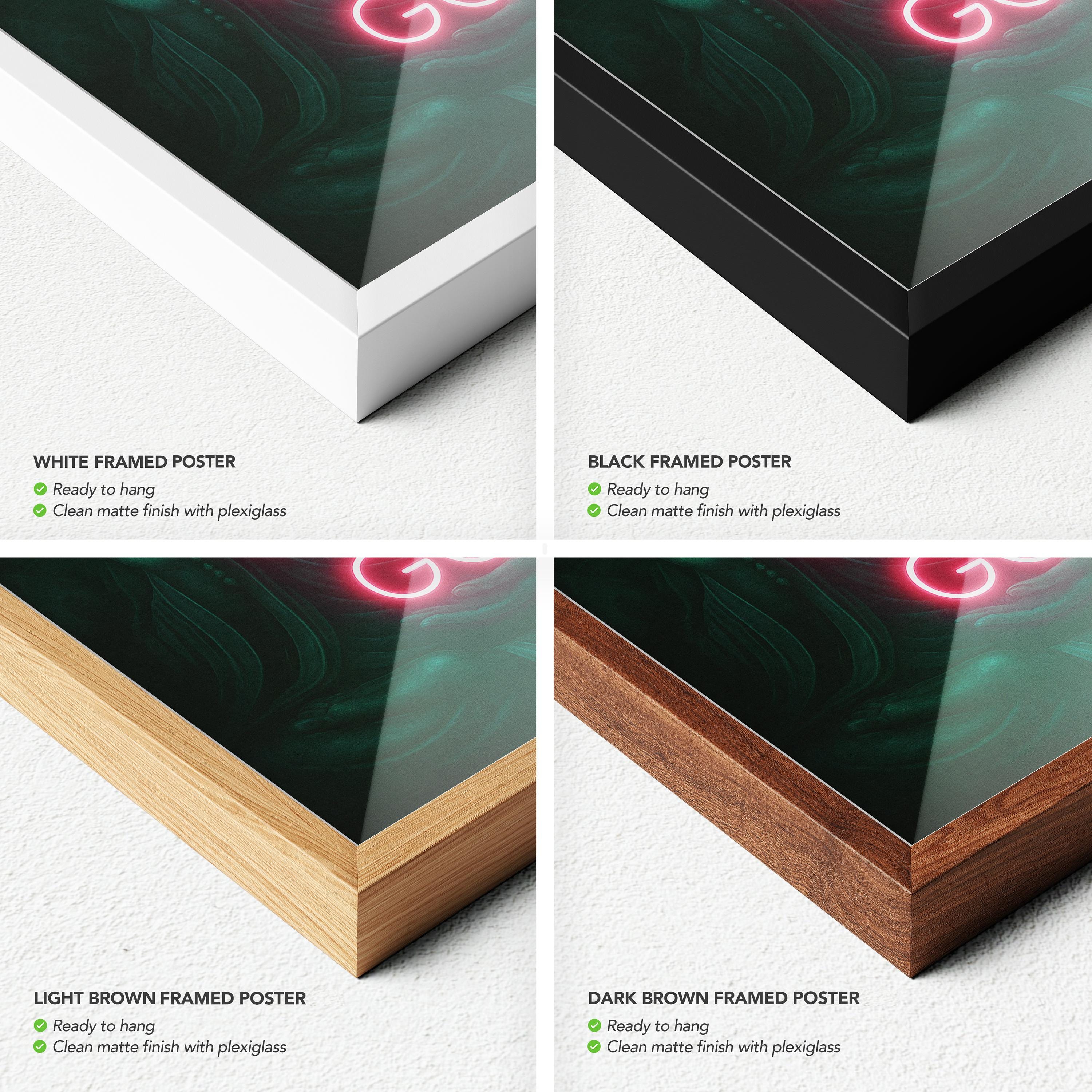 Let That Shit Go Buddha Quote Yoga Zen Canvas Art | Poster Print