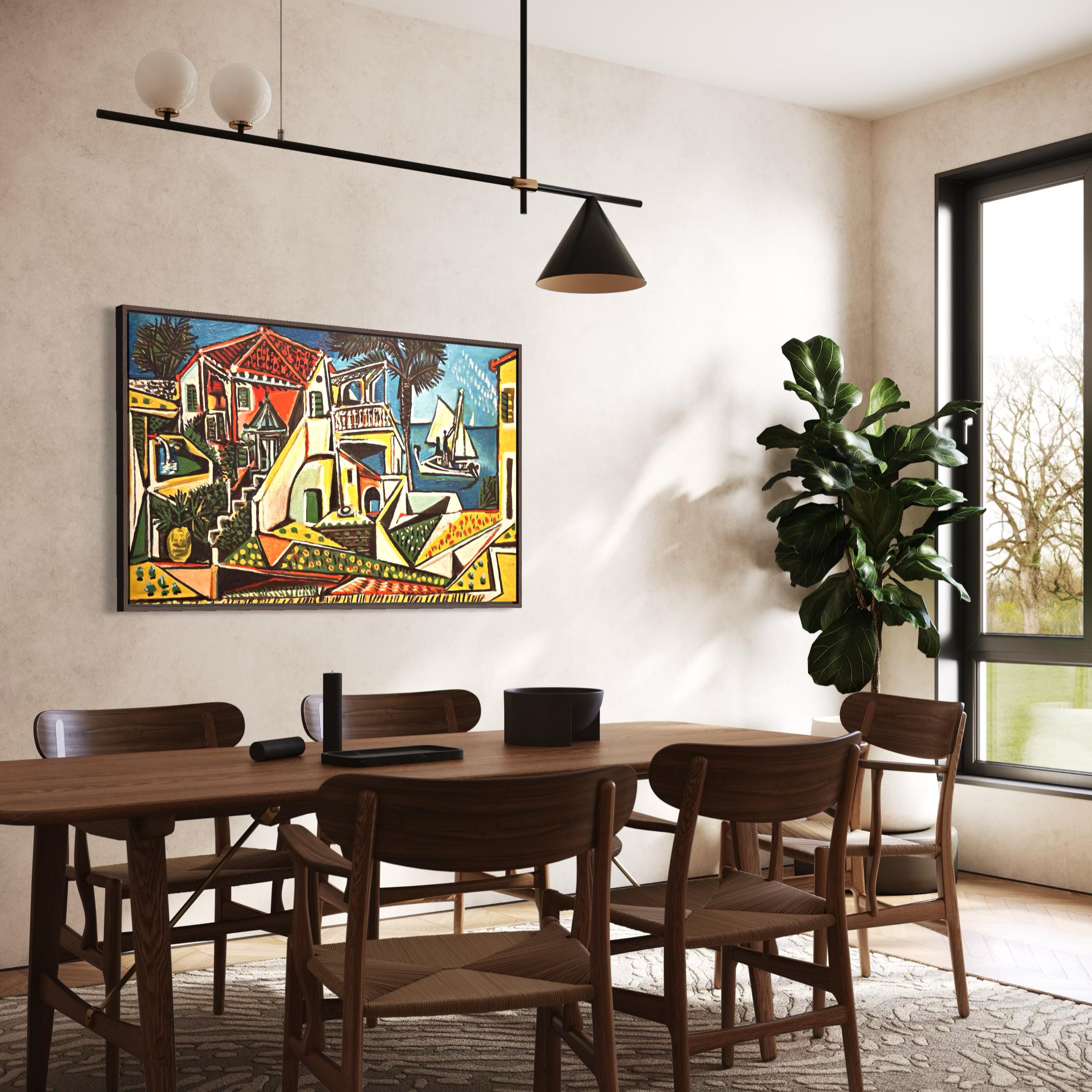 Pablo Picasso Mediterranean Canvas Wall Art | Cubism Poster Print Reproduction