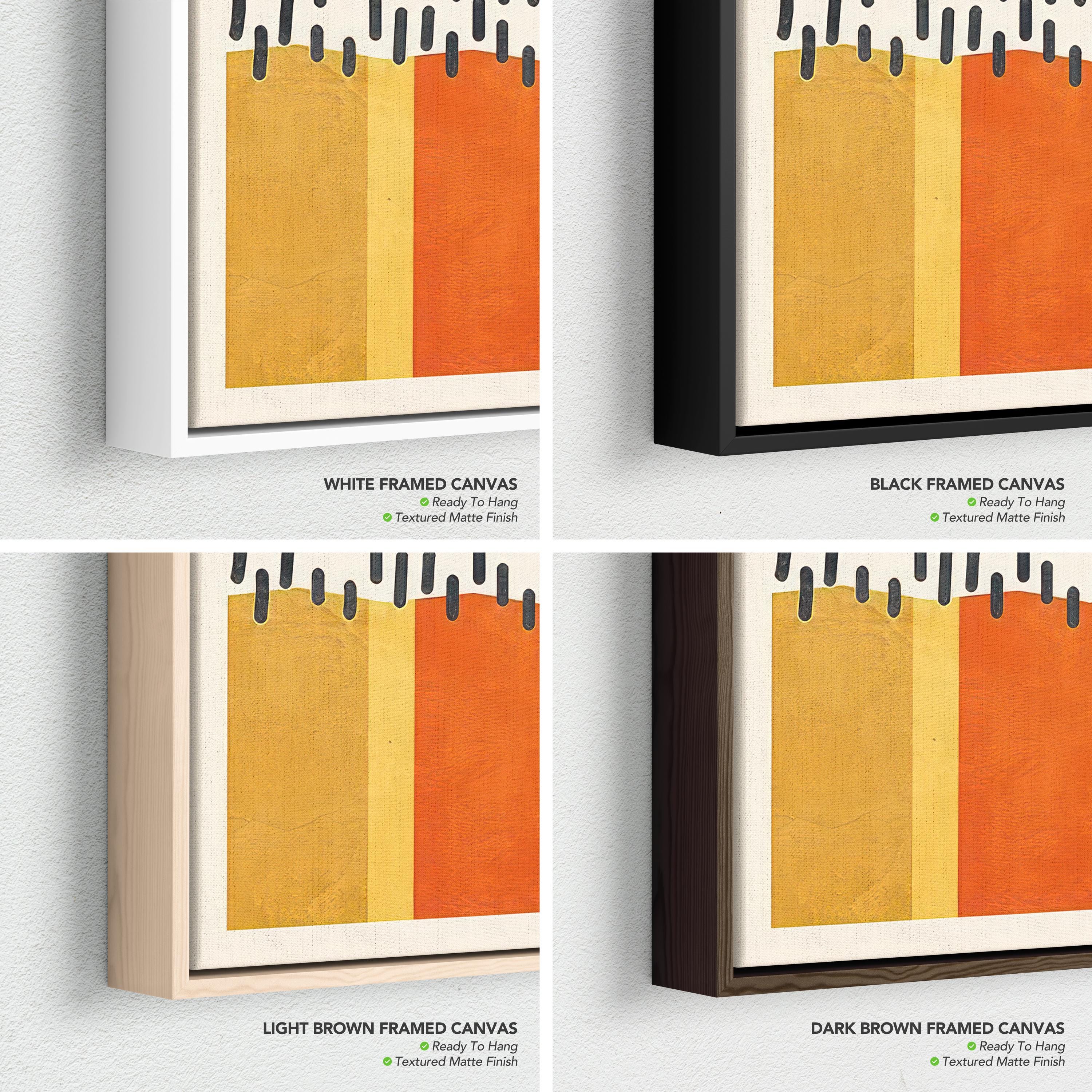 Set of 3 Color Block | Bauhaus Mid Century Modern Poster Prints | Canvas Art