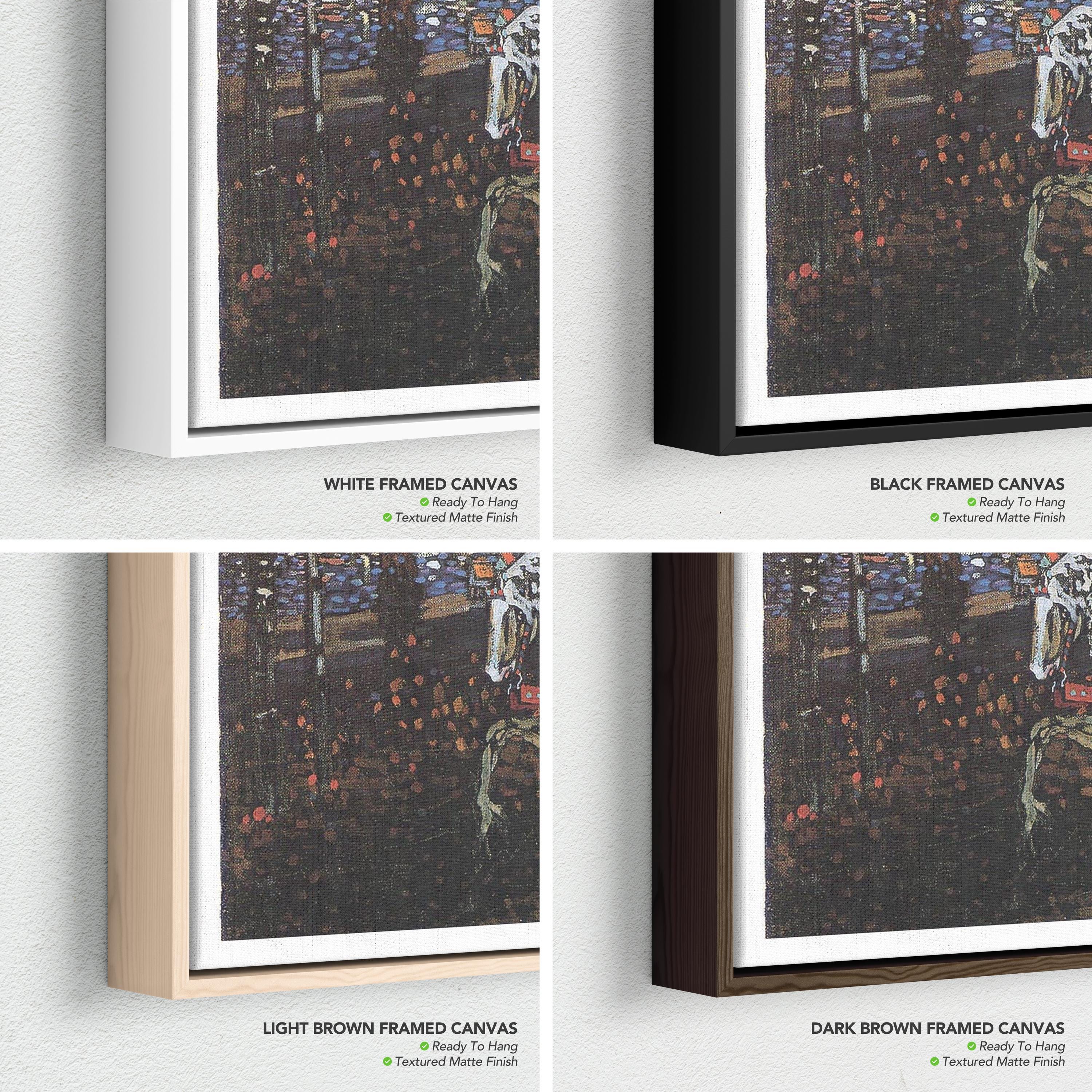 Couple on Horseback by Wassily Kandinsky Canvas Art | Poster Print