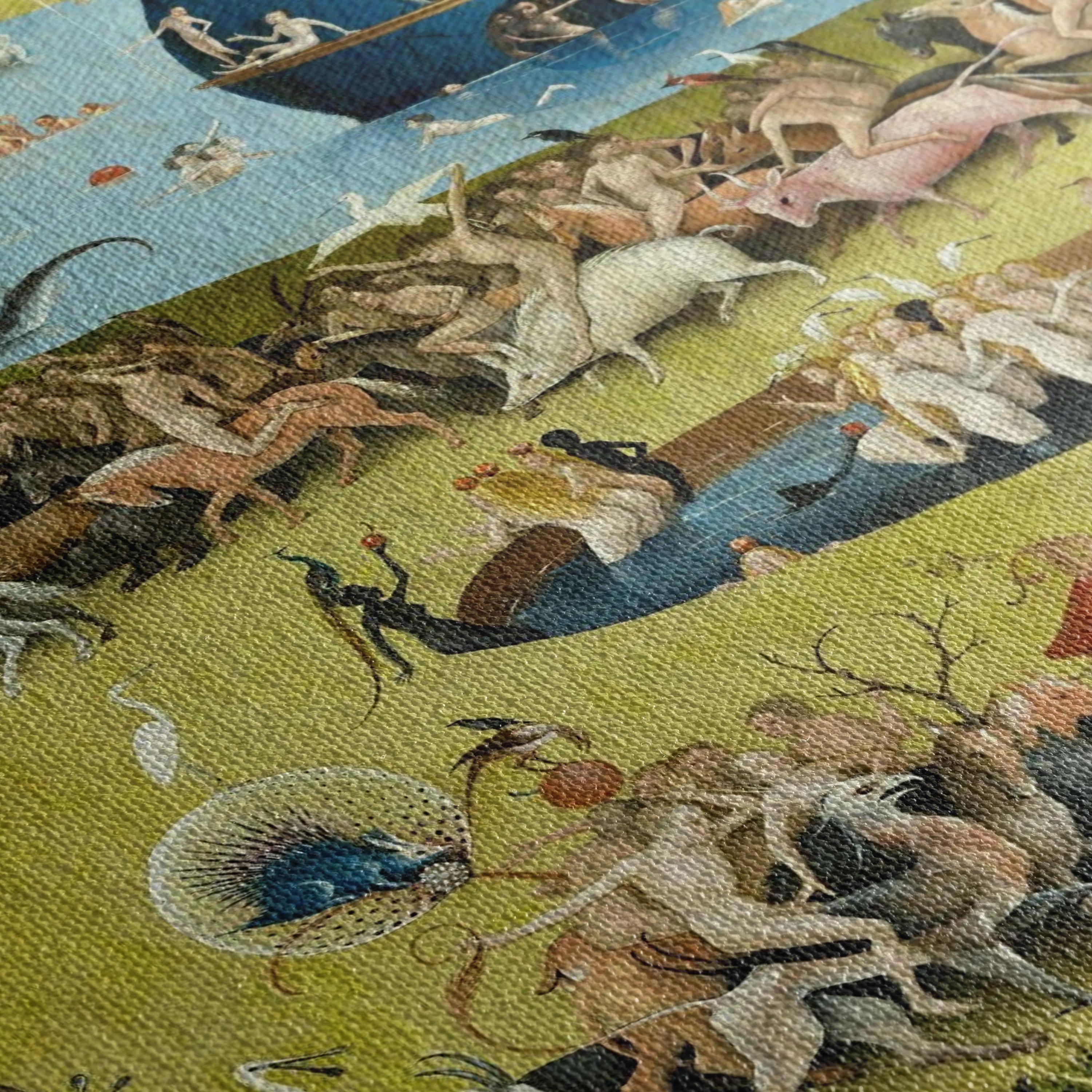 Wall Art Canvas | Poster Prints Set Of 3 Hieronymus Bosch Garden of Earthly Delights