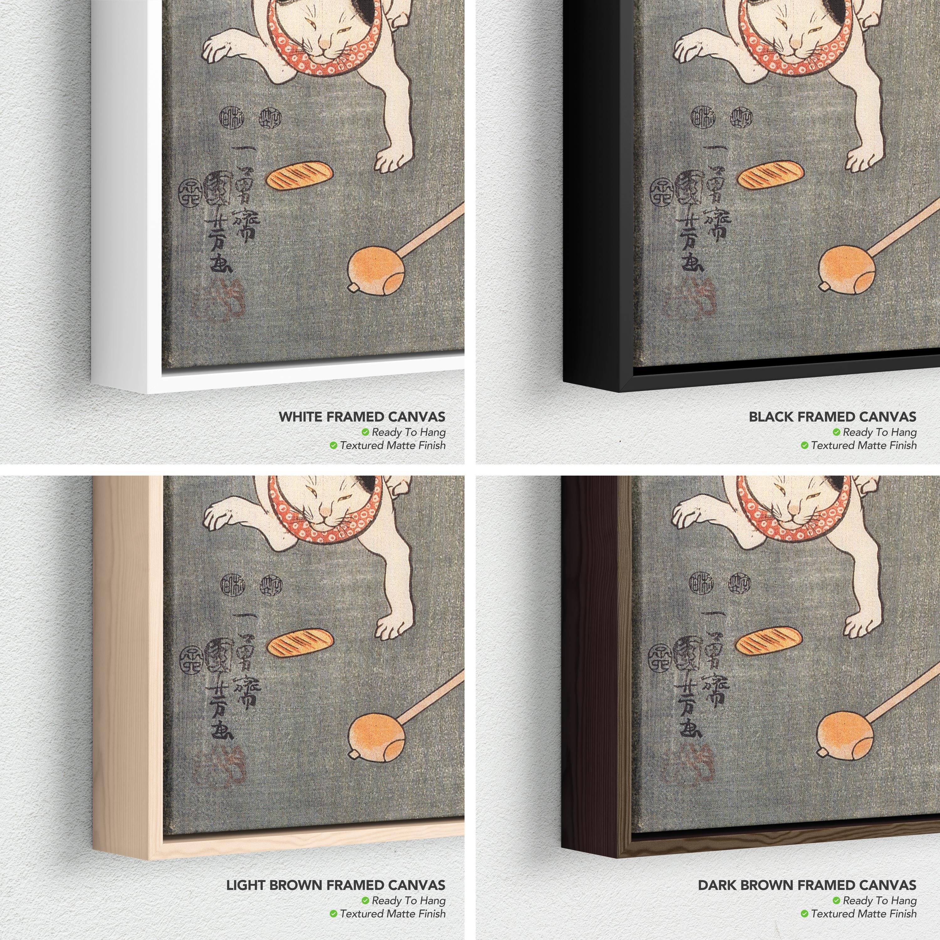 Kuniyoshi Utagawa Cats Canvas Art | Poster Print | Japanese Woodblock