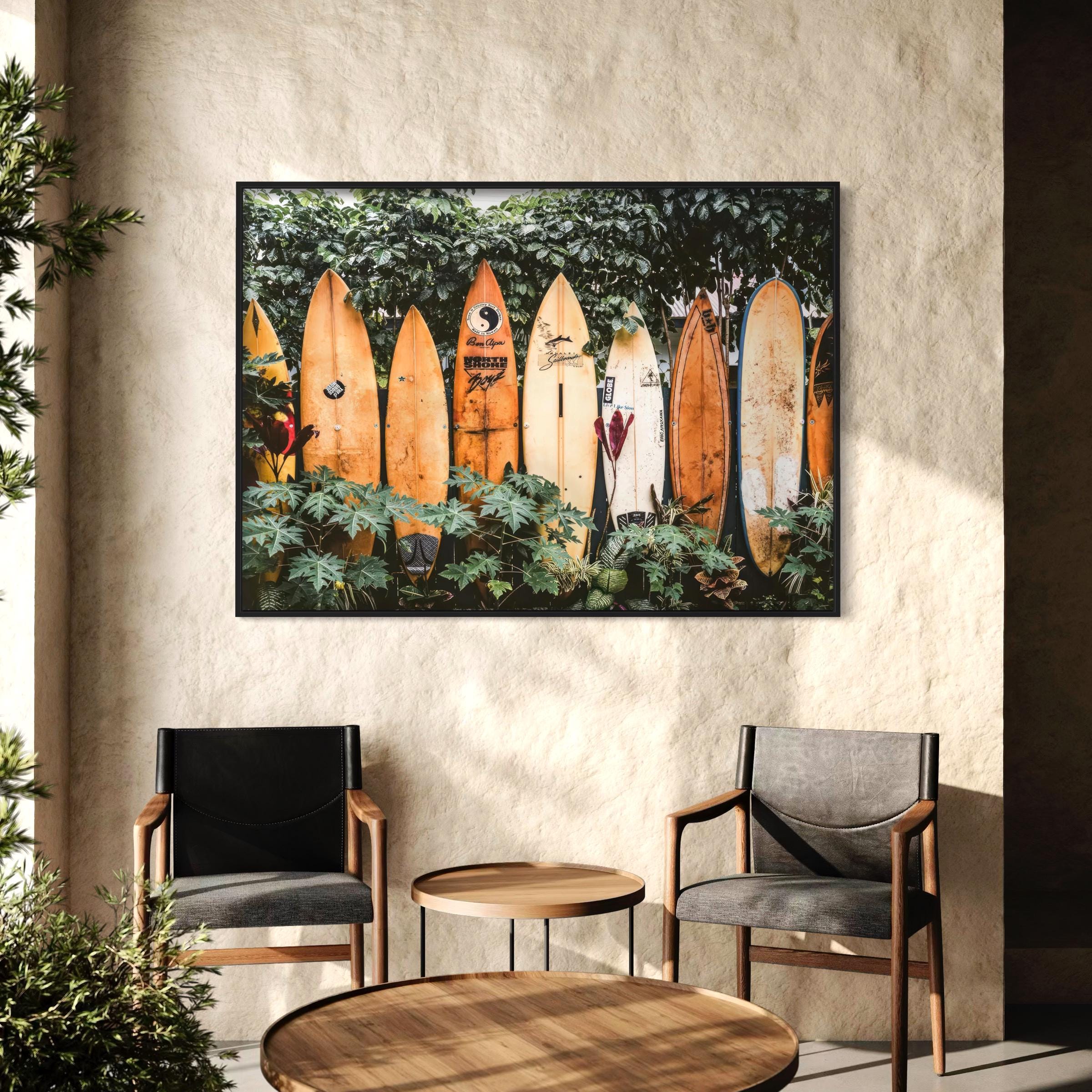 Surf Vintage Beach House & Coastal Canvas Art | Poster Print