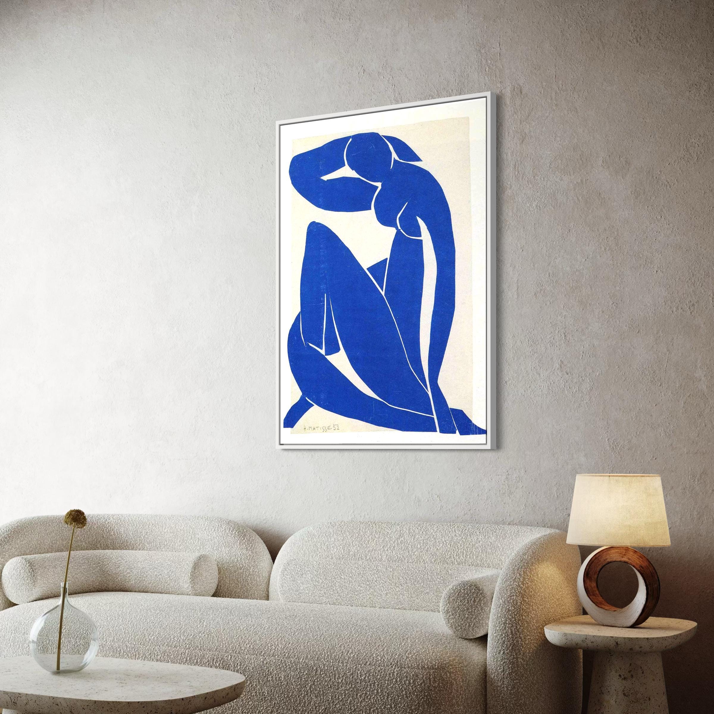 Henri Matisse Blue Nude II Cutout Style | Minimal Modern Canvas Art | Poster Print