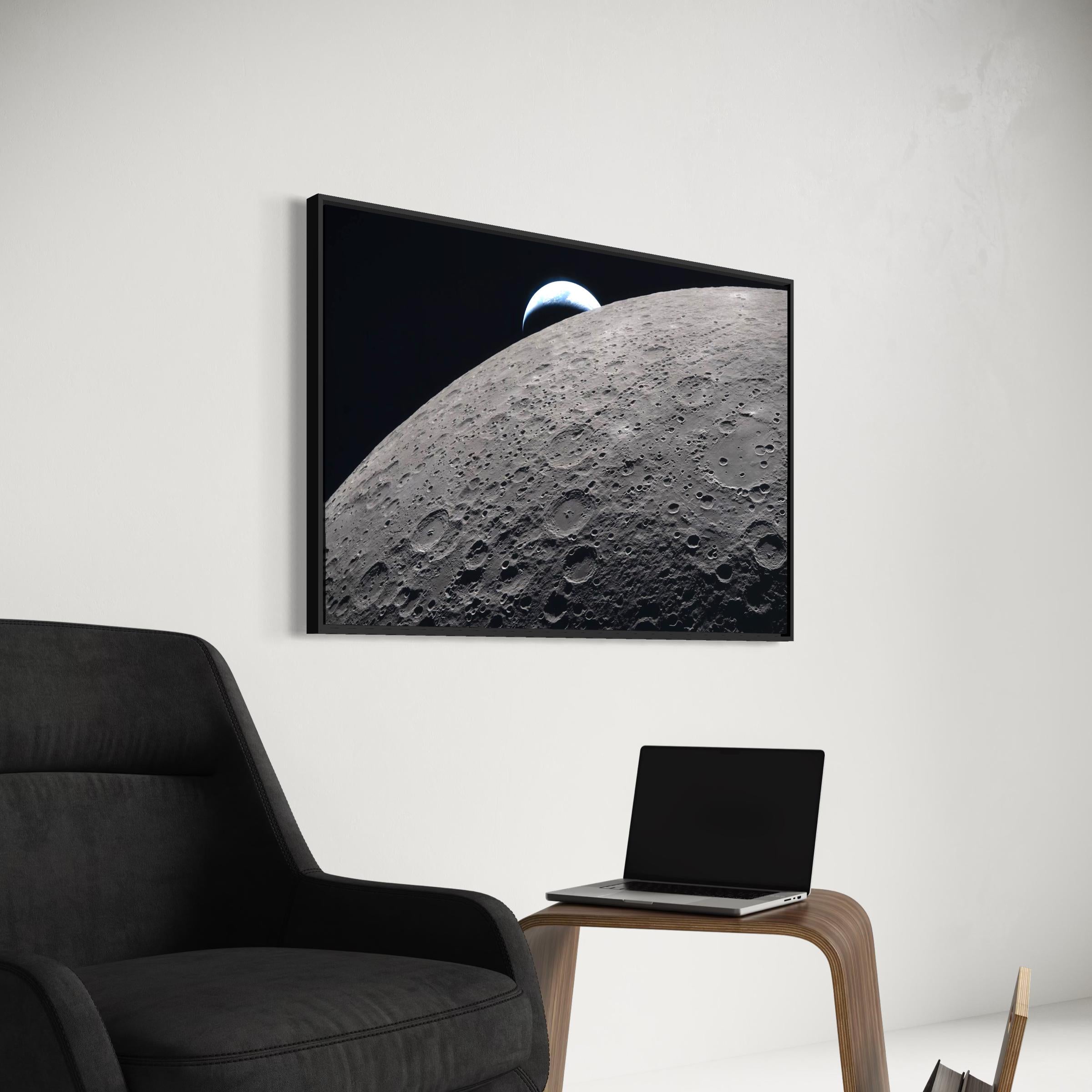 Artemis 2 Moon Mission | NASA Earthset Space Poster Print | Earthrise Artemis II Photo Canvas