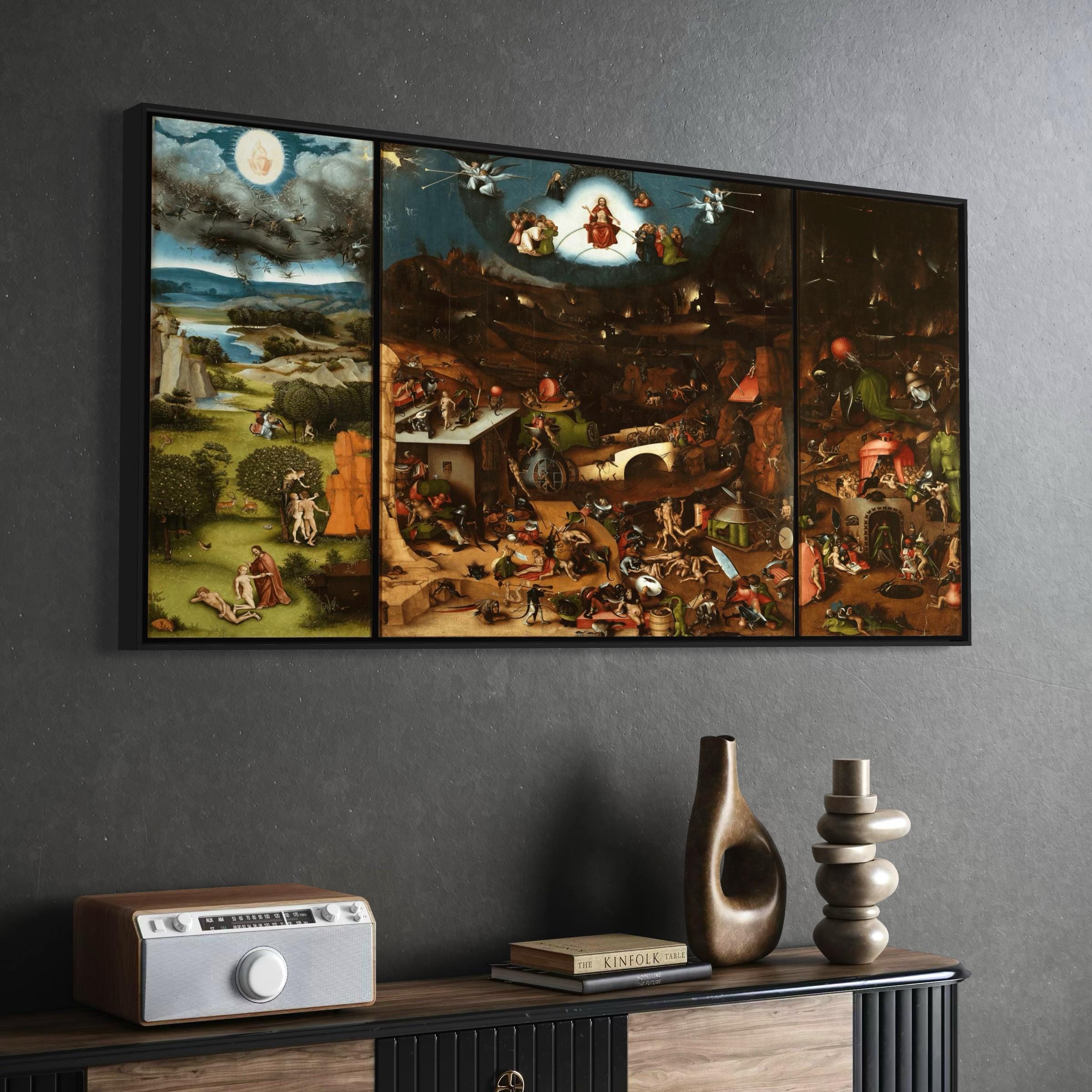 The Last Judgment Canvas Art | Poster Print | Hieronymus Bosch Renaissance Religious Artwork