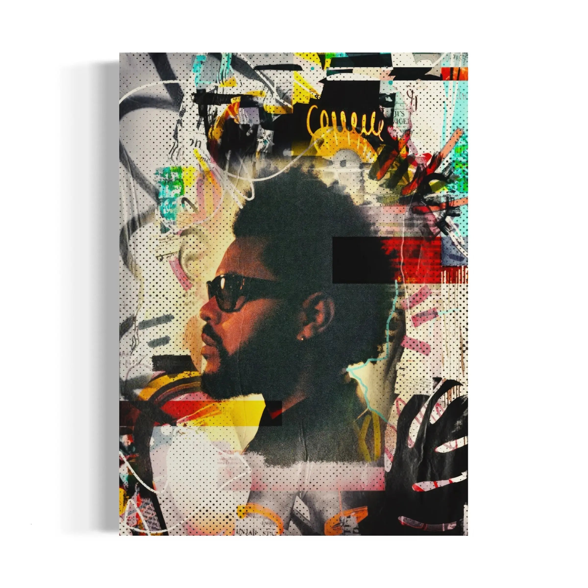 The Weeknd Abstract Graphic Canvas Art | Poster Print Canvastoria