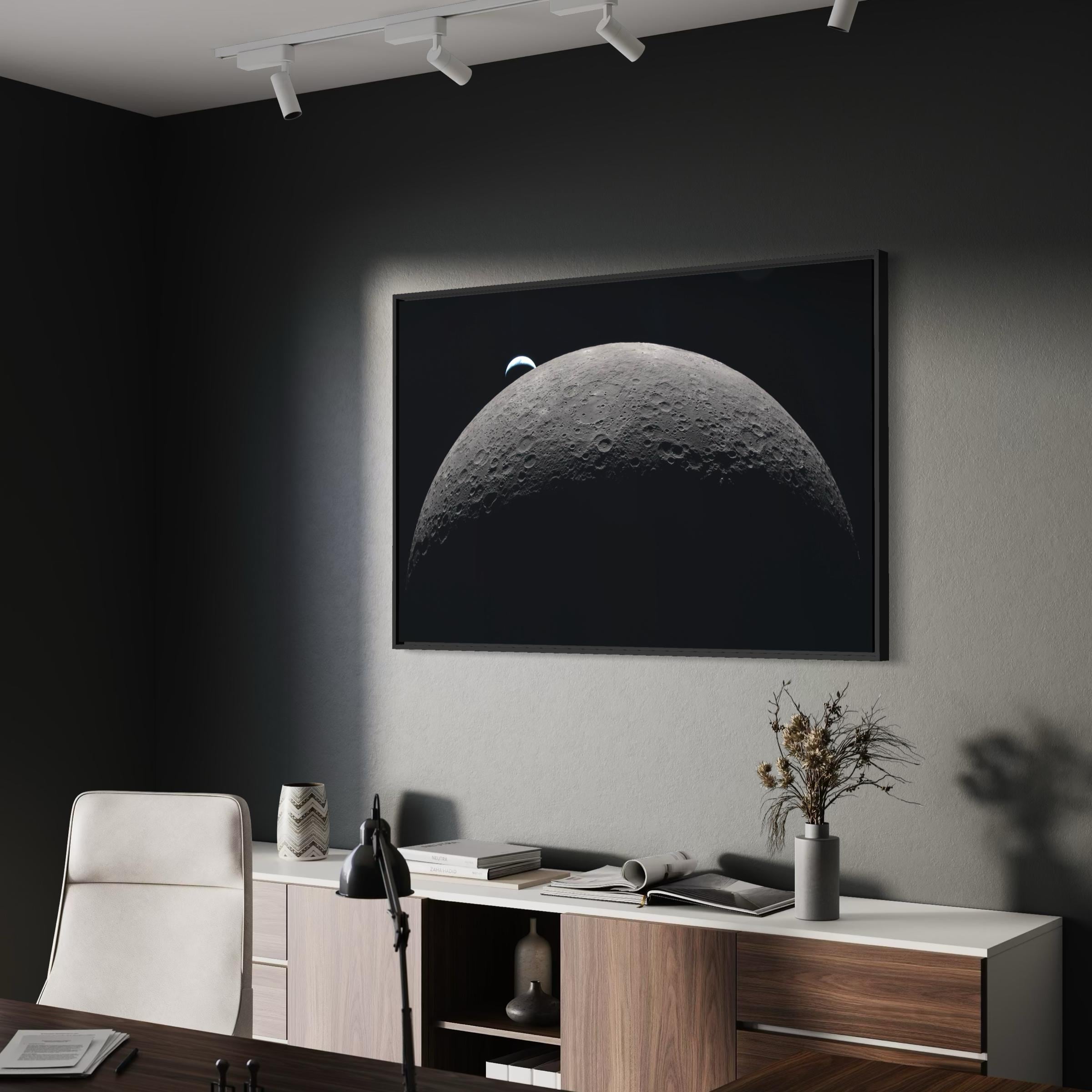 Artemis II Moon Mission | NASA Earthset Space Photo | Earthrise Artemis 2 Poster | Canvas Art