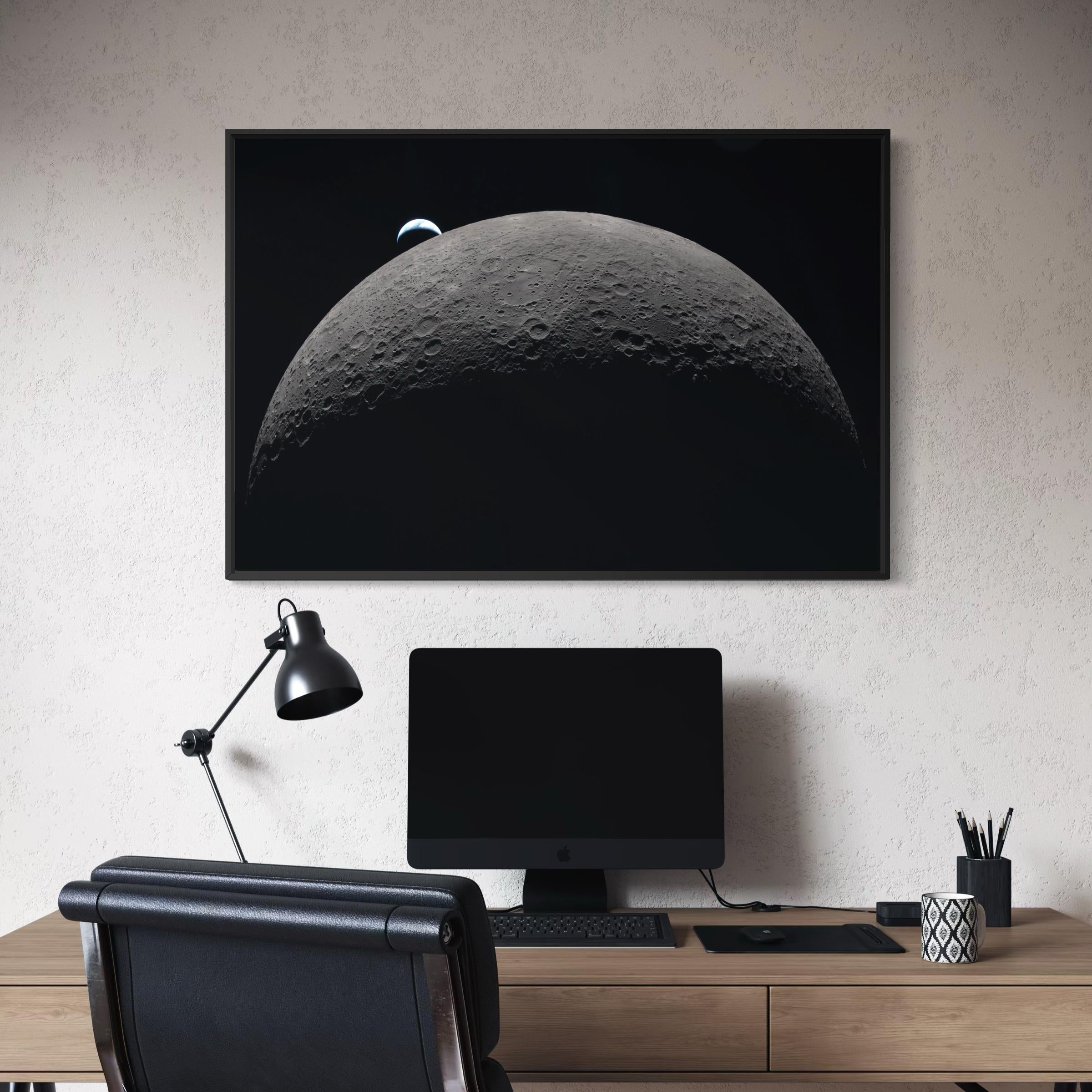 Artemis II Moon Mission | NASA Earthset Space Photo | Earthrise Artemis 2 Poster | Canvas Art