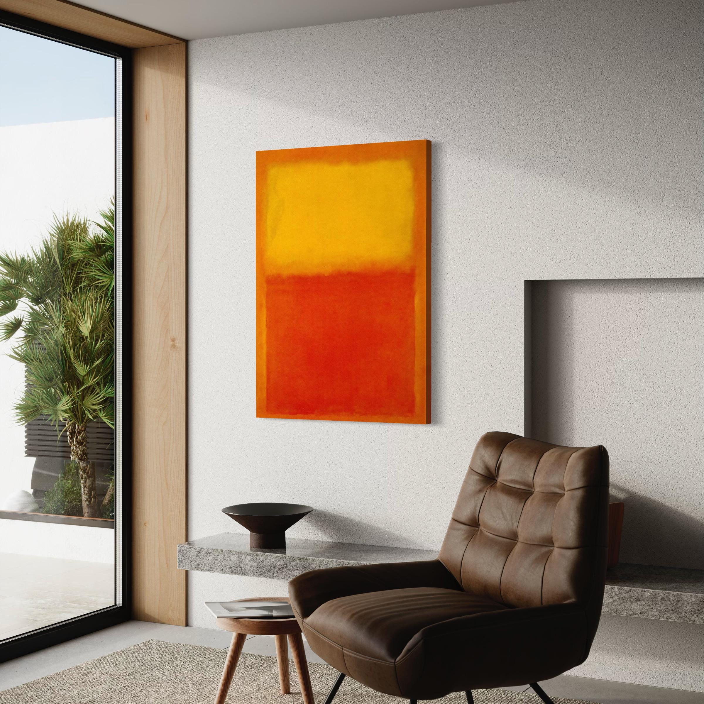 Mark Rothko Orange and Yellow | Abstract Expressionist Canvas Art | Poster Print