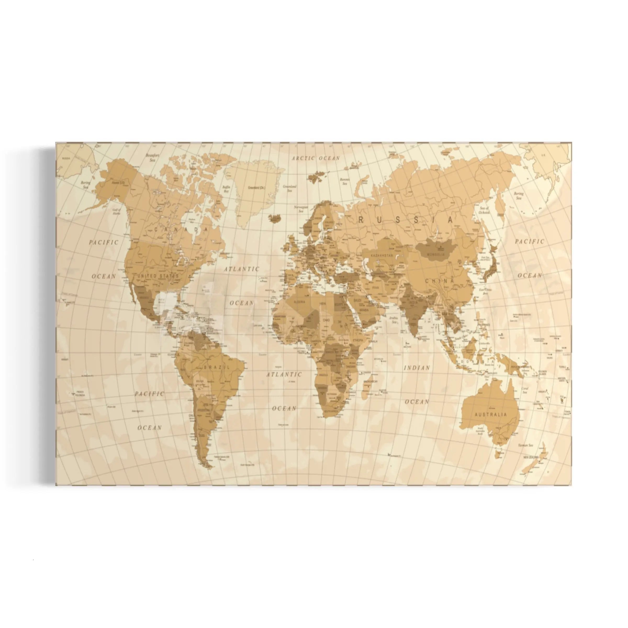 a map of the world on a white background