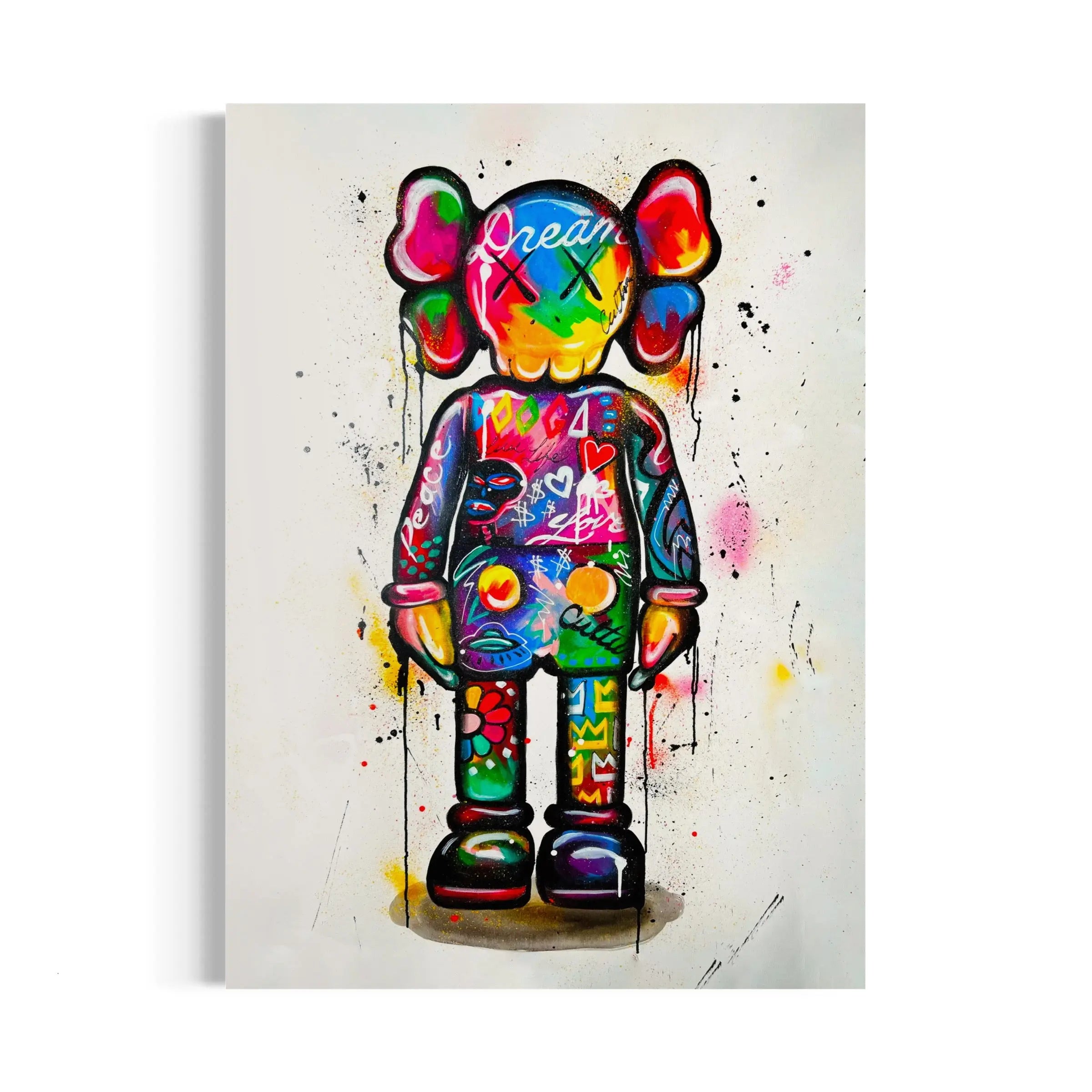 Kaws Companion Figure Canvas Art | Poster Print - Canvastoria