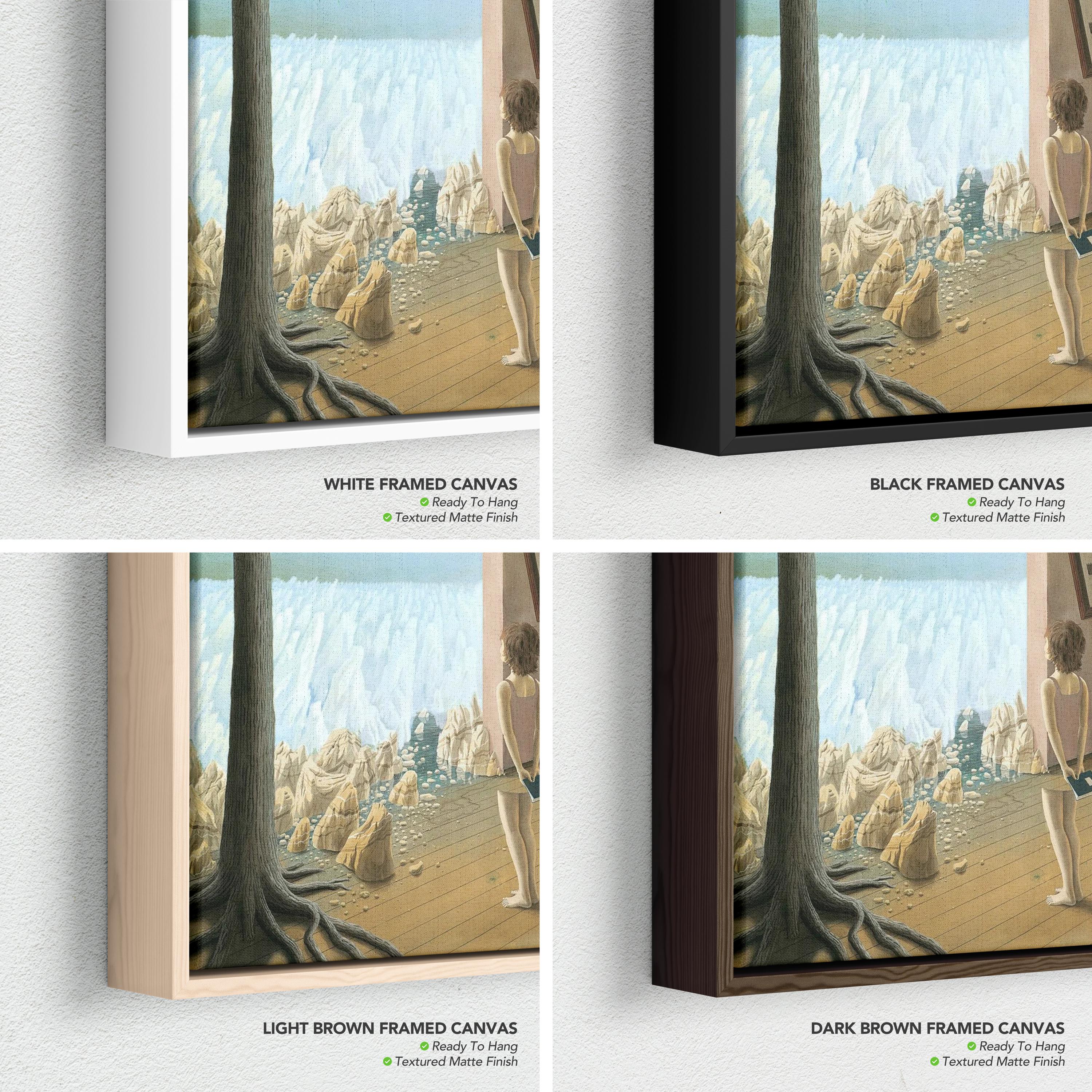 Between the Holes of Memory by Dominique Appia Canvas Wall Art | Poster Print Landscape Cubism