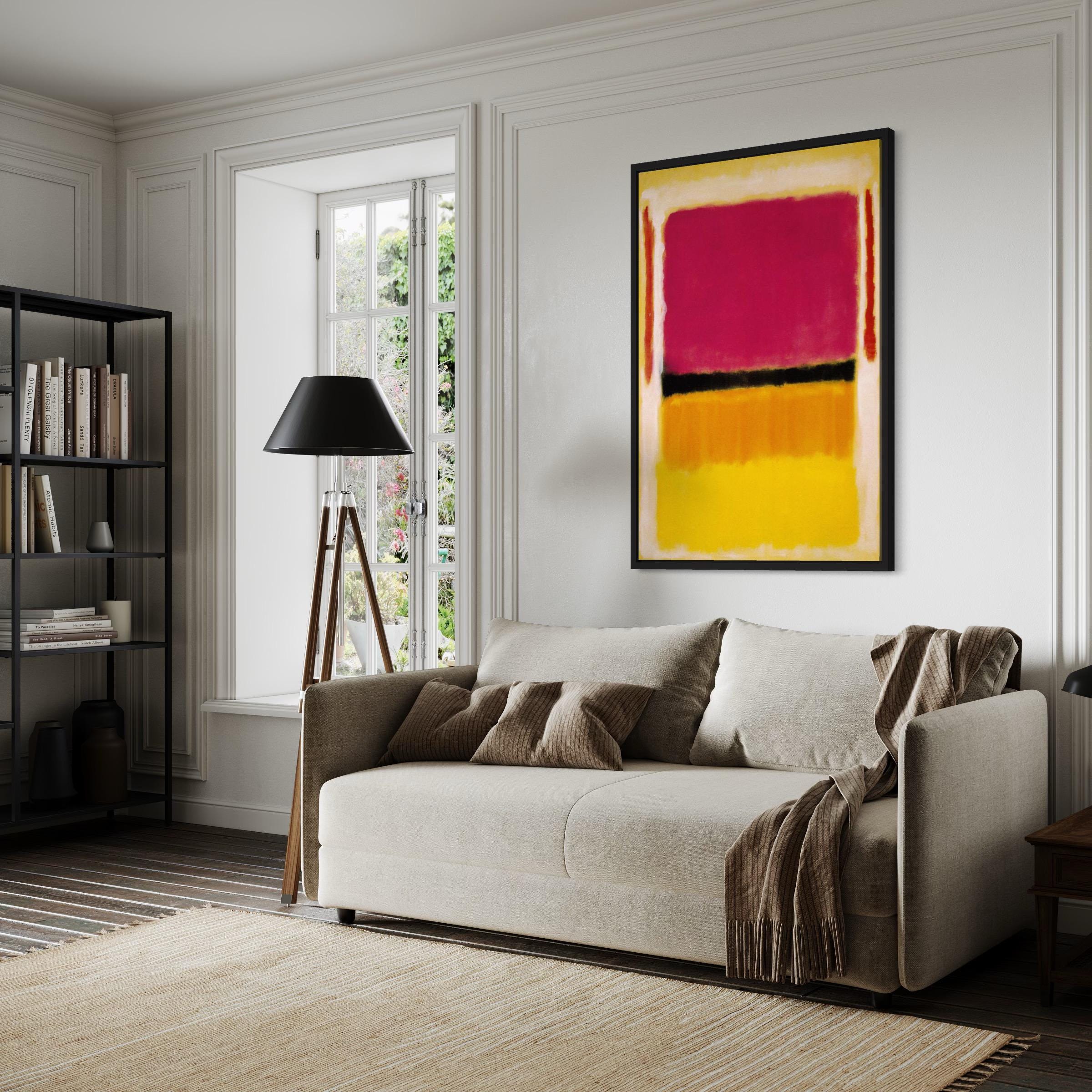 Mark Rothko Violet, Black, Orange, Yellow Abstract Canvas Wall Art | Poster Print