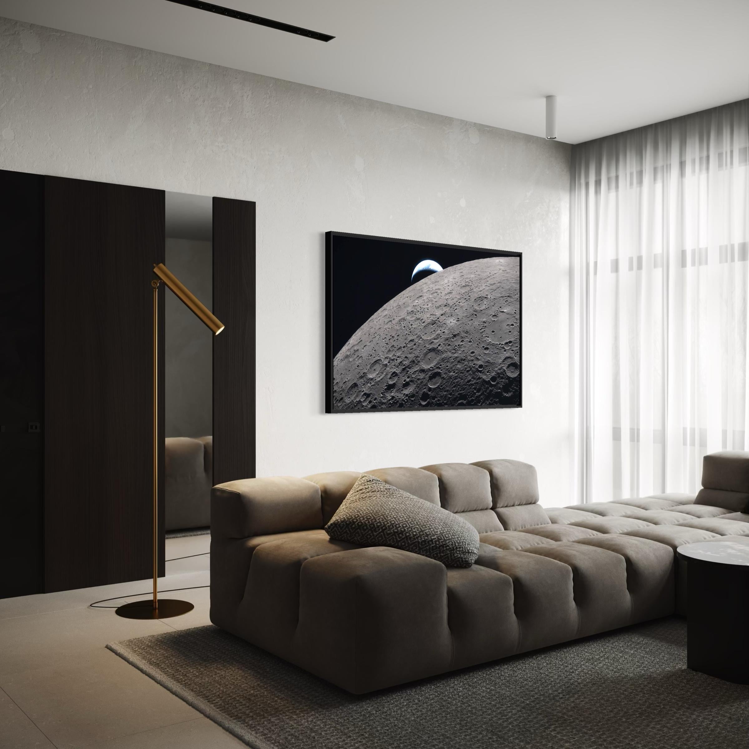 Artemis 2 Moon Mission | NASA Earthset Space Poster Print | Earthrise Artemis II Photo Canvas