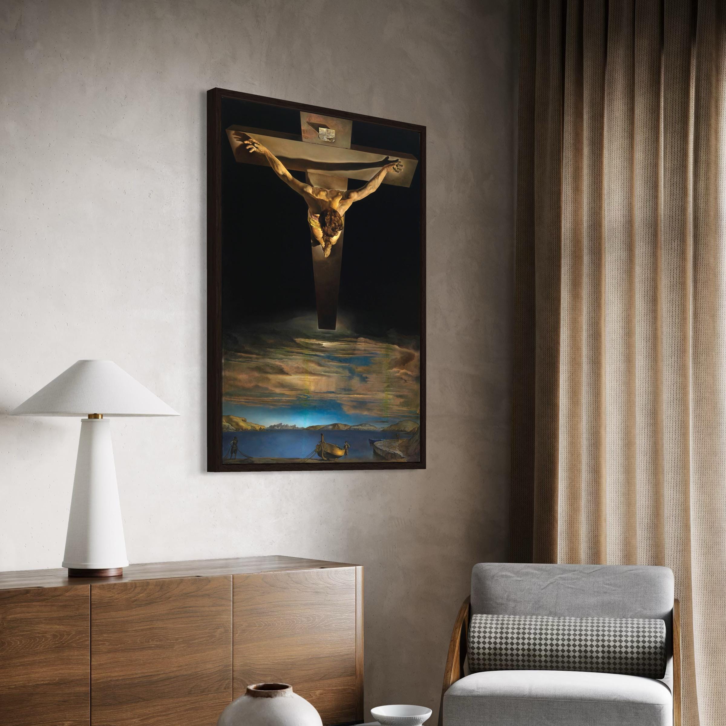 Salvador Dali Christ of Saint John of the Cross Surrealism Canvas Art | Poster Print