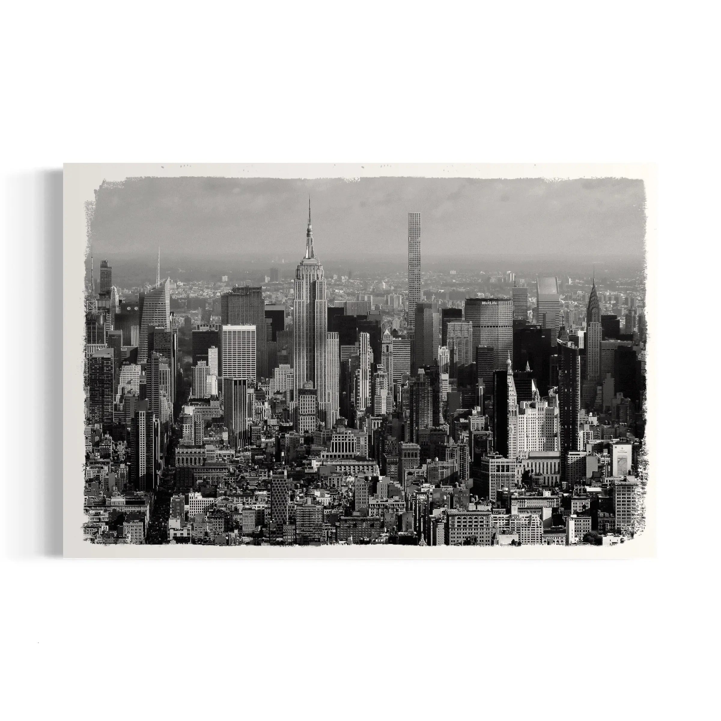 a black and white photo of a cityscape