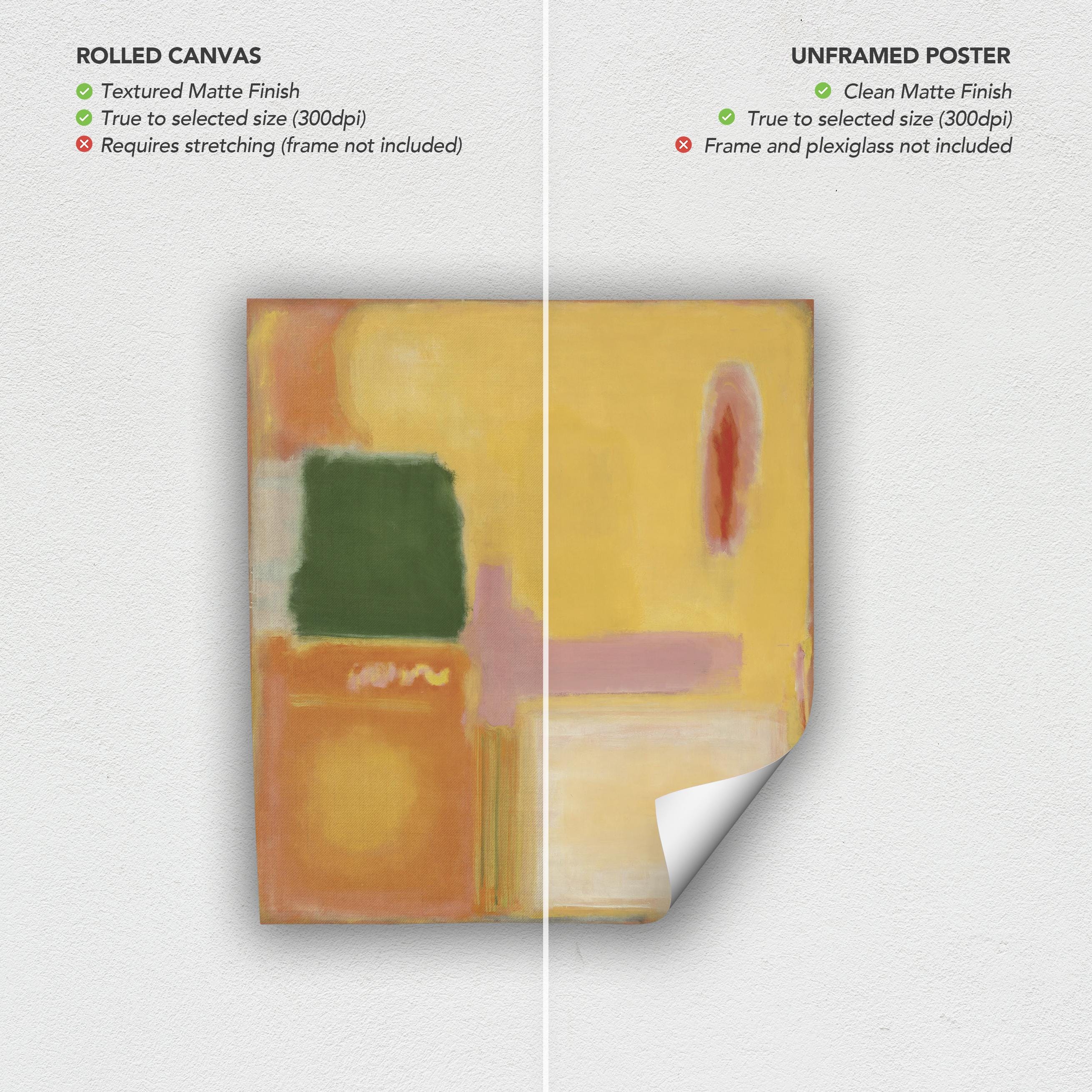 Mark Rothko No. 16 / No. 12 Abstract Expressionism Canvas Art | Poster Print