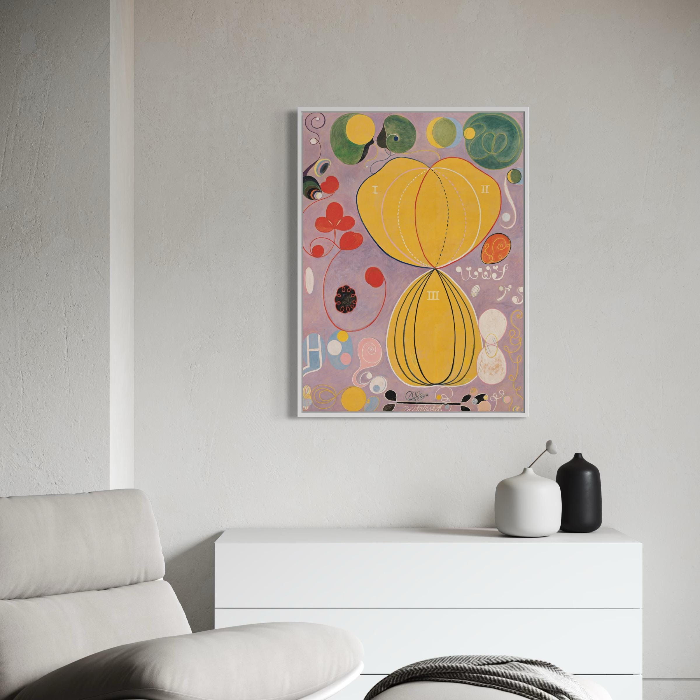 Hilma af Klint  | The Ten Largest Abstract No.7 Canvas Art | Poster Print
