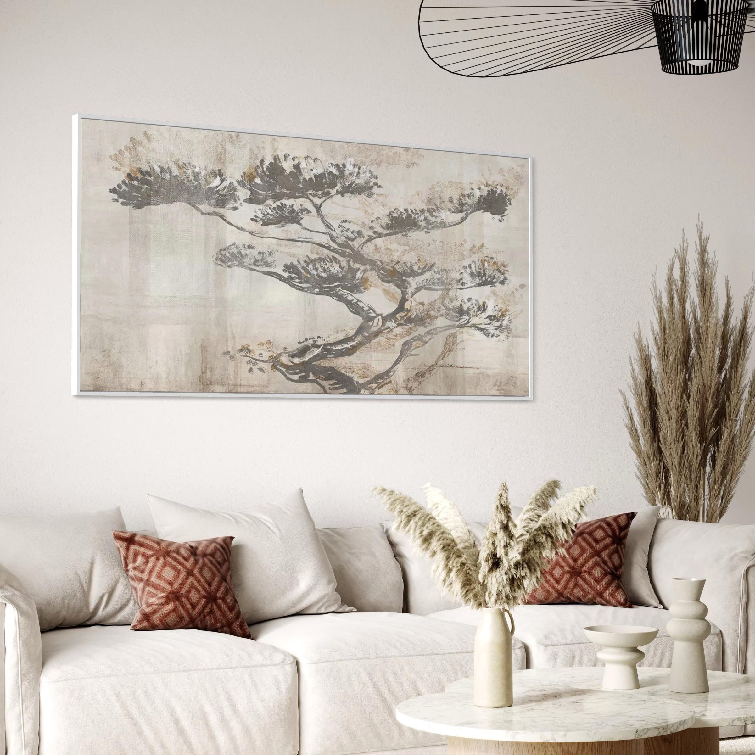 Mid Century Modern Canvas | Poster Print Wall Art | Igen Abstract Landscape Neutral Art