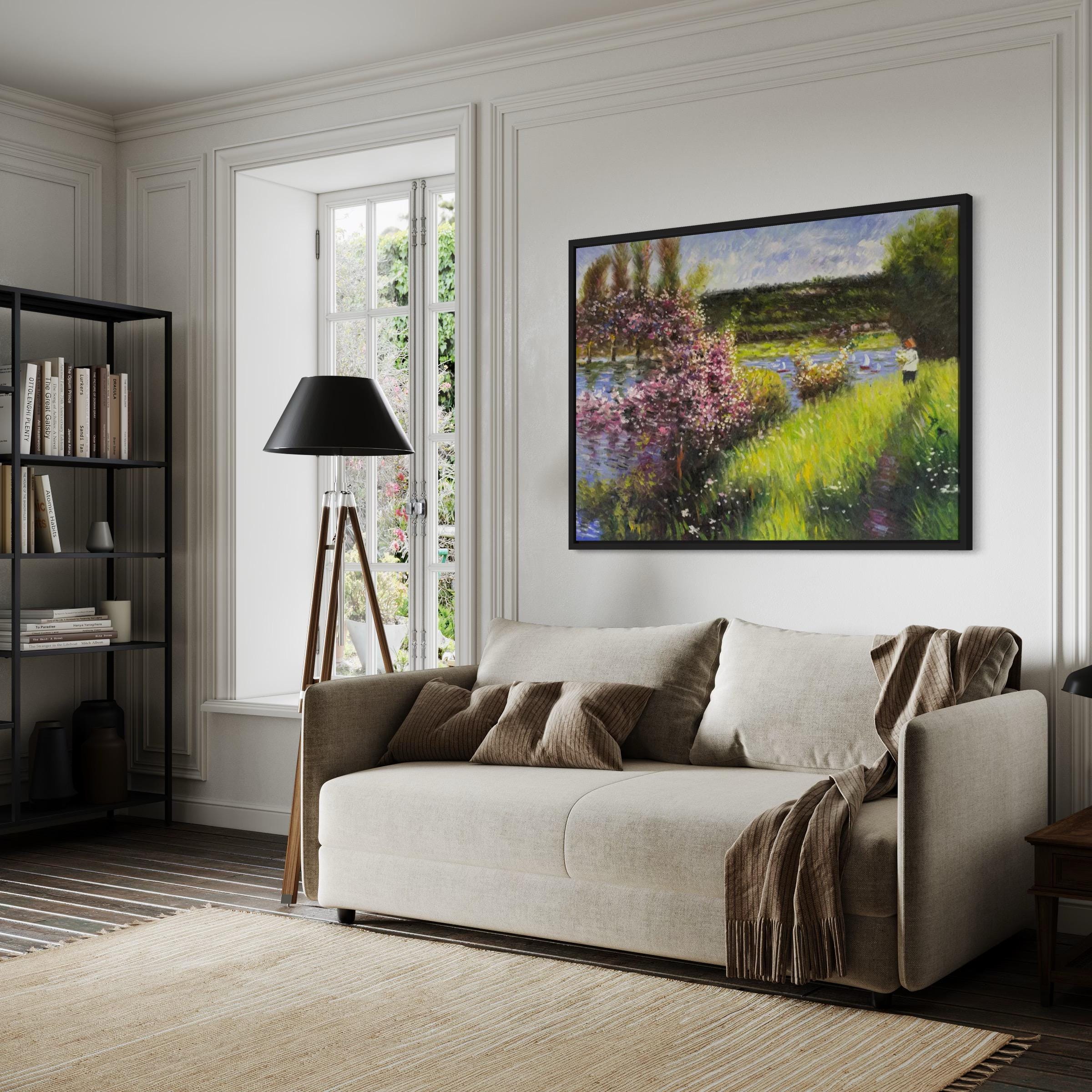 Seine at Chatou by Pierre-Auguste Renoir Canvas Art | Poster Print