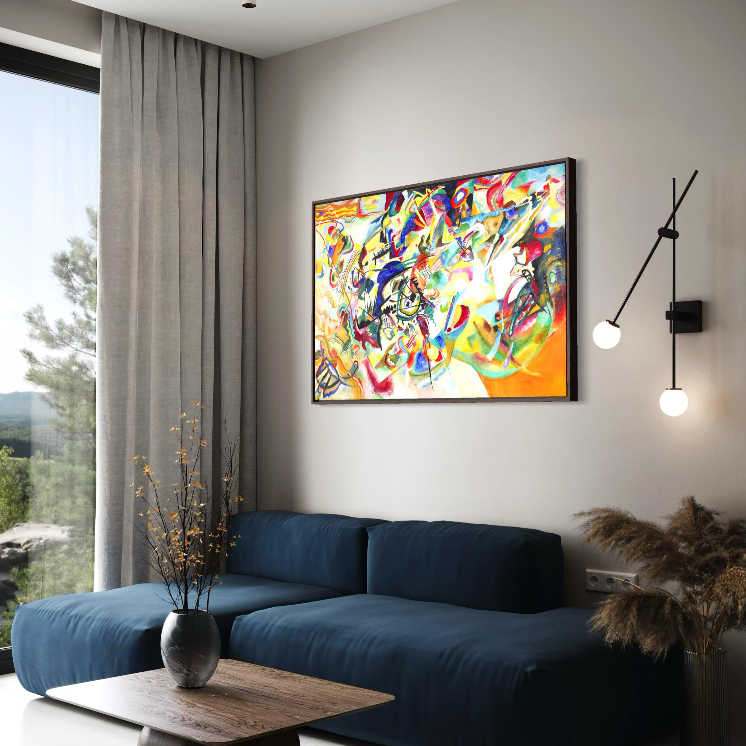 Wassily Kandinsky Composition VII | Geometric Abstraction Canvas Wall Art | Poster Print
