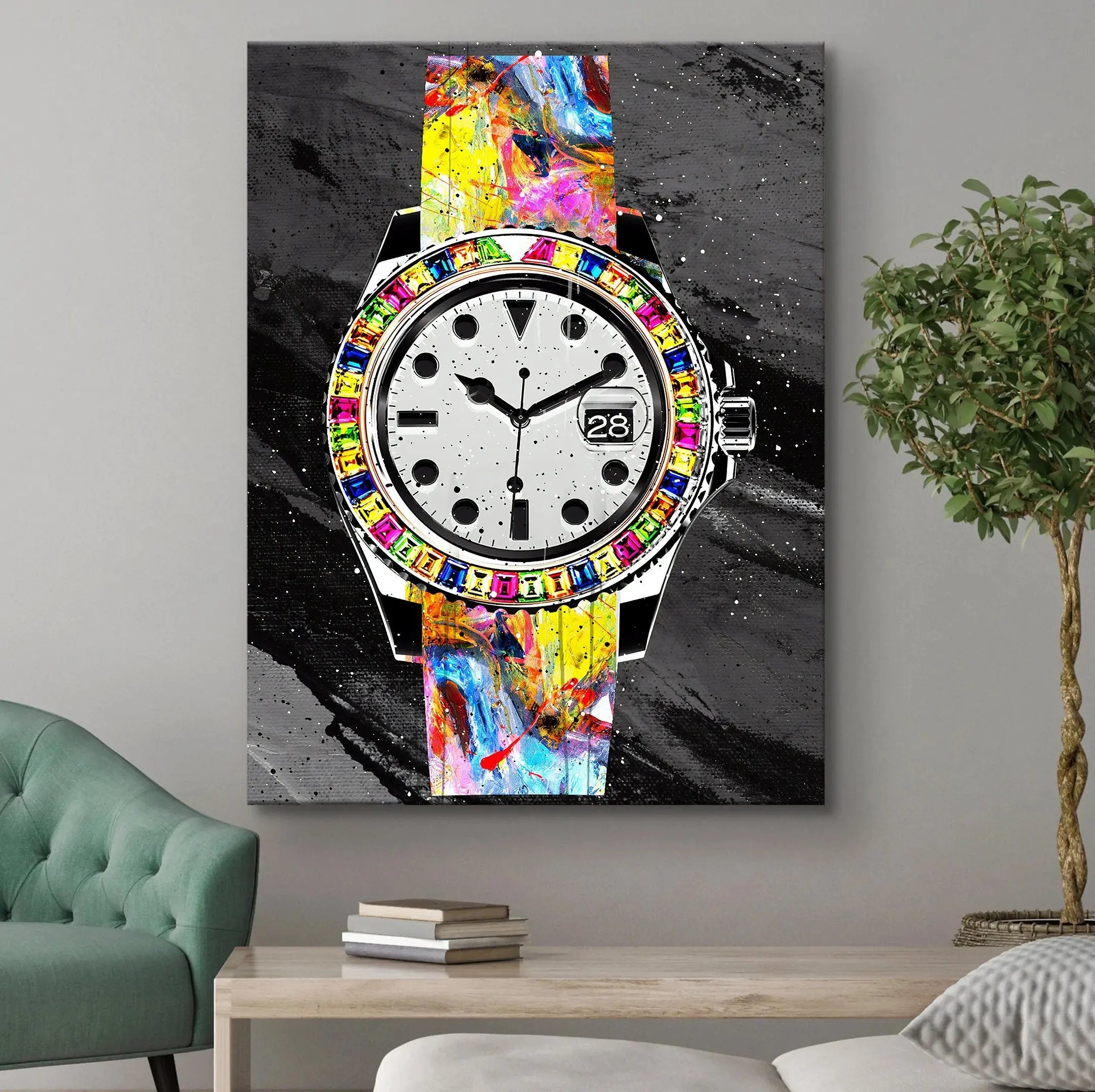 Rolex Time Piece Canvas Wall Art | Poster Print - Canvastoria