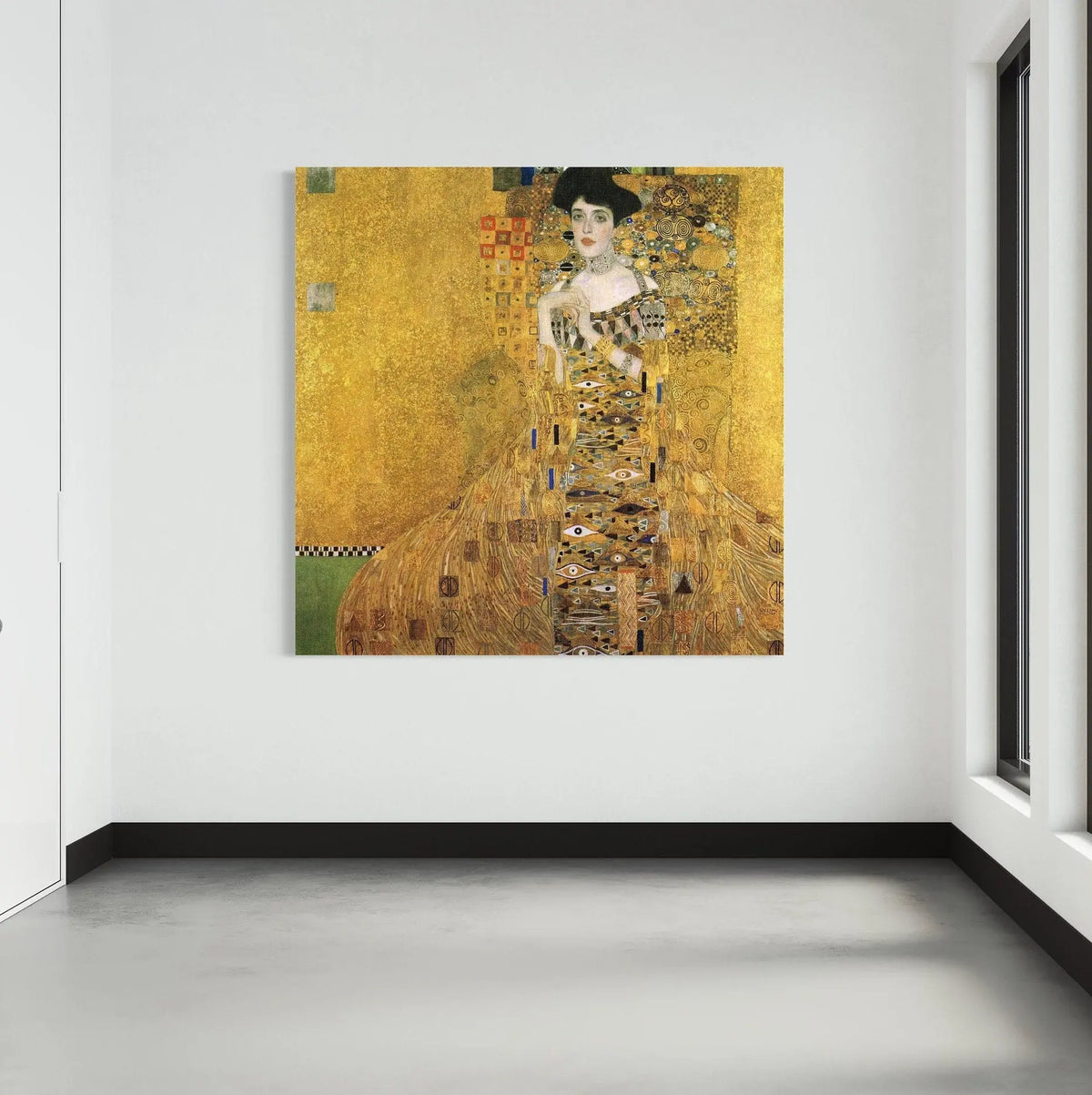 woman in gold dress painting Lady In Gold Dress Oil Painting By Laura Kearney
