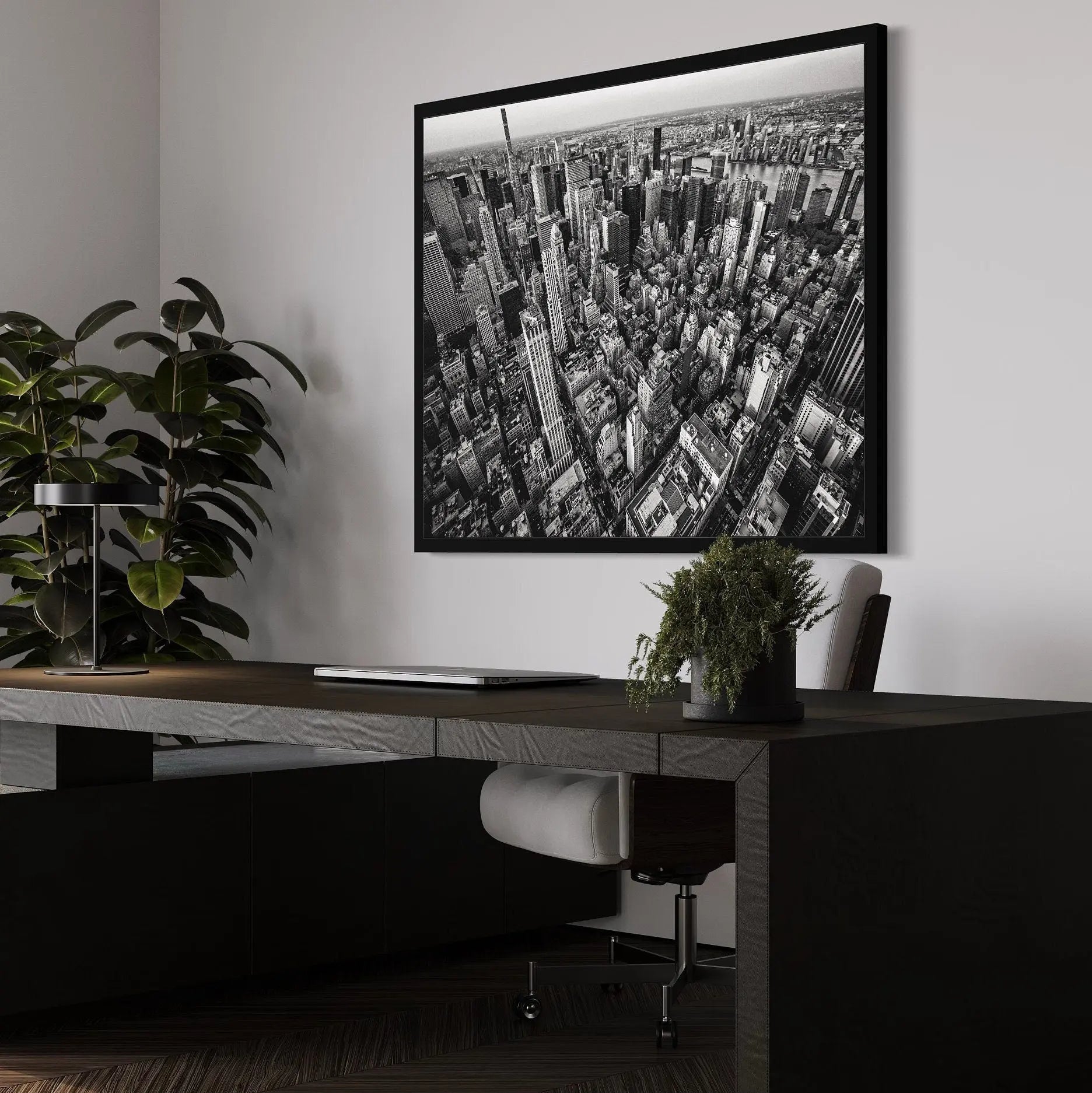 New York City Top View Canvas Wall Art | Poster Print Canvastoria