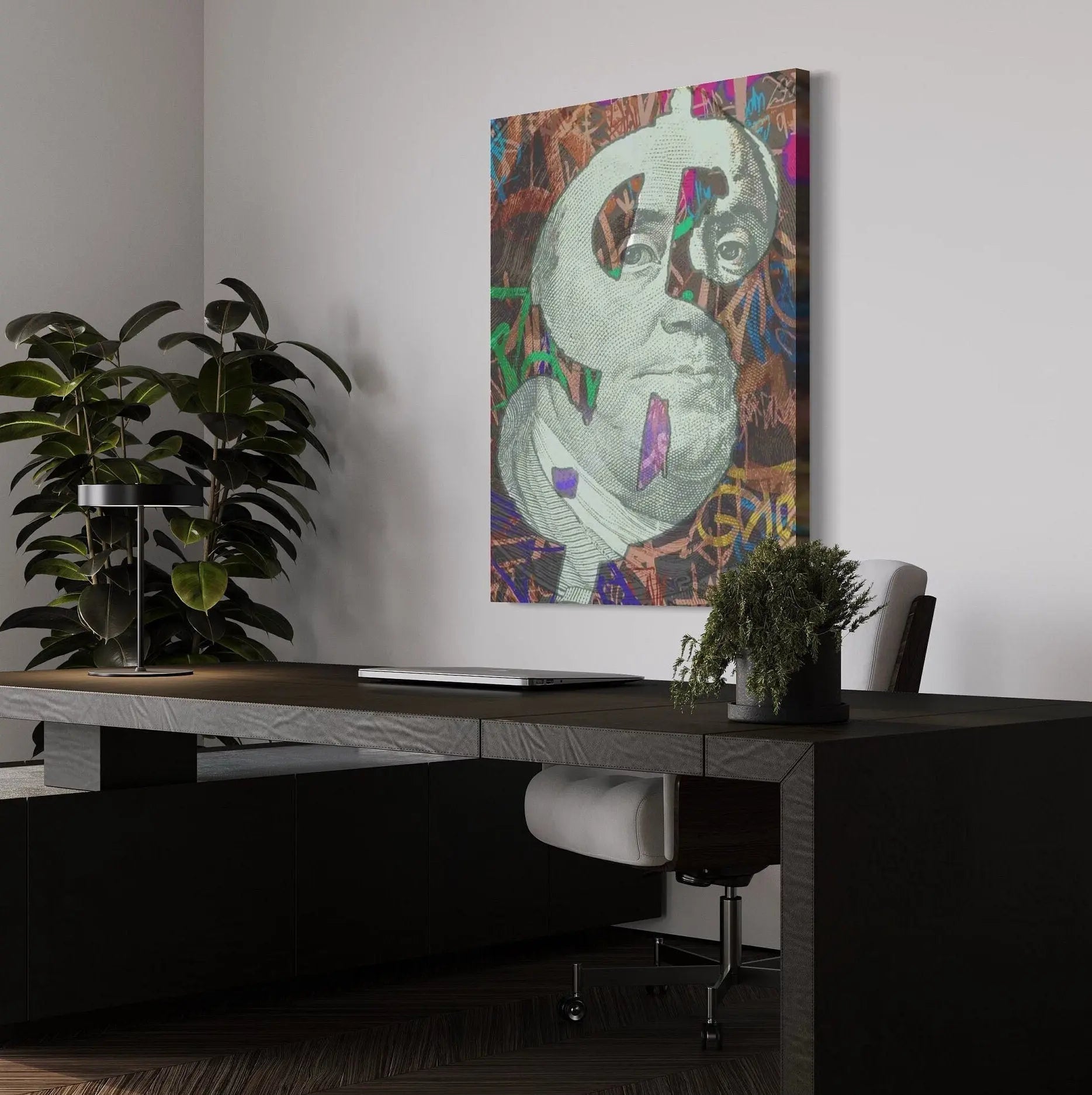 Benjamin Money Boss Canvas Wall Art | Poster Print Canvastoria
