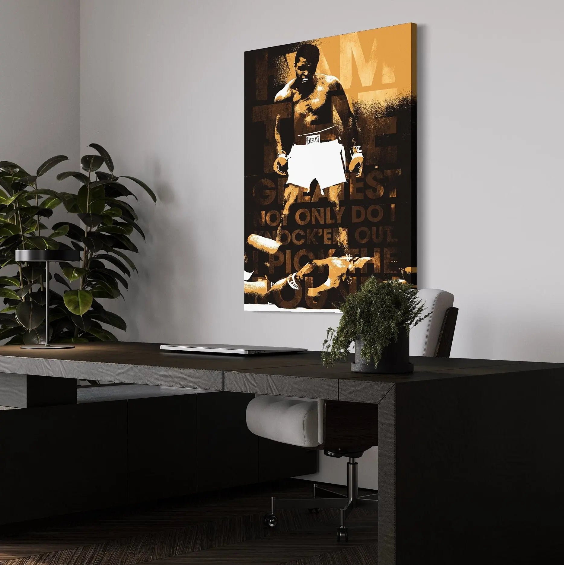 Muhammad Ali 'I Am The Greatest' Canvas Wall Art | Poster Print Canvastoria