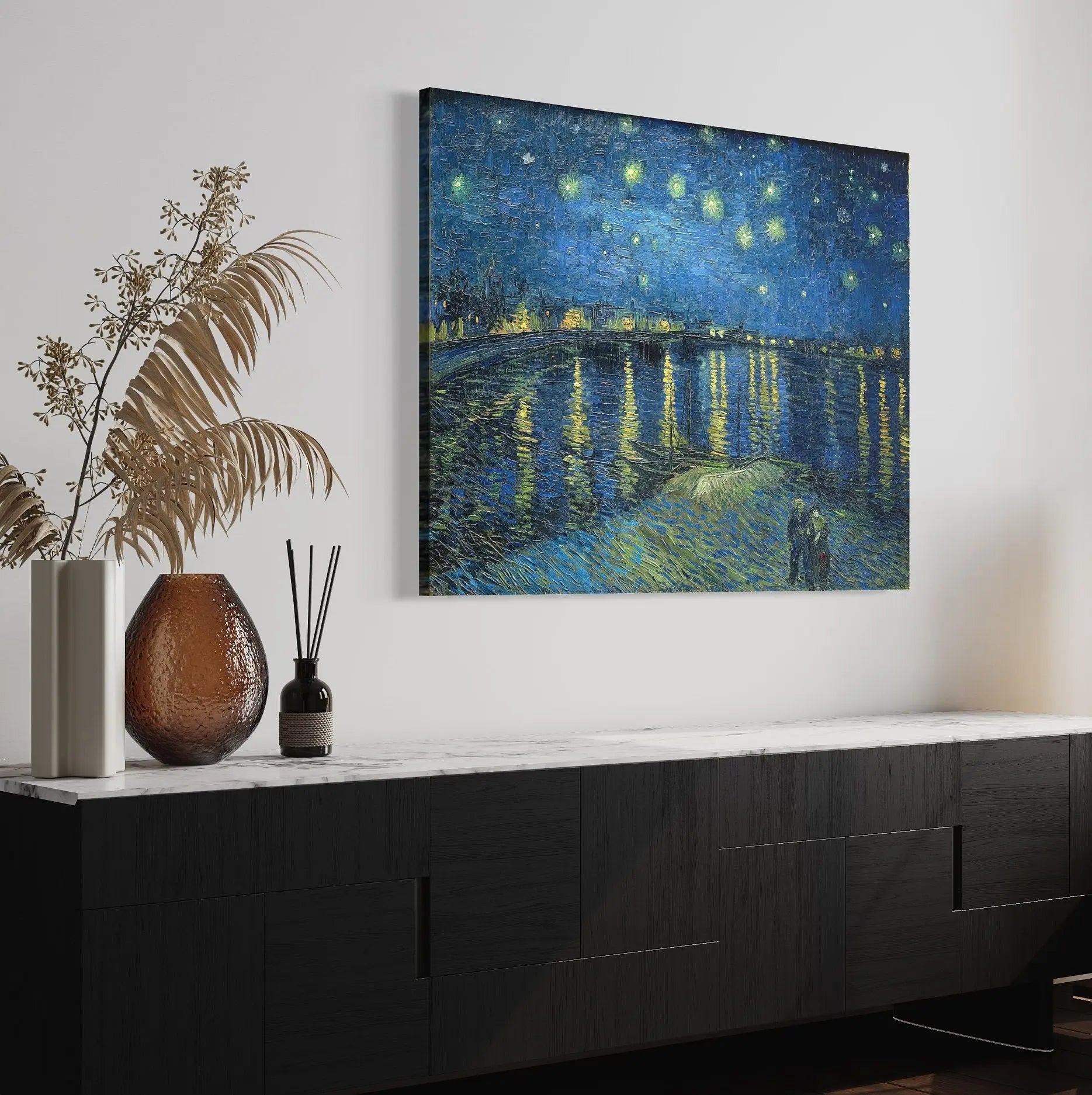 Vincent Van Gogh 'The Starry Night Over The Rhone' 1888 Canvas Wall Art | Poster Print Canvastoria