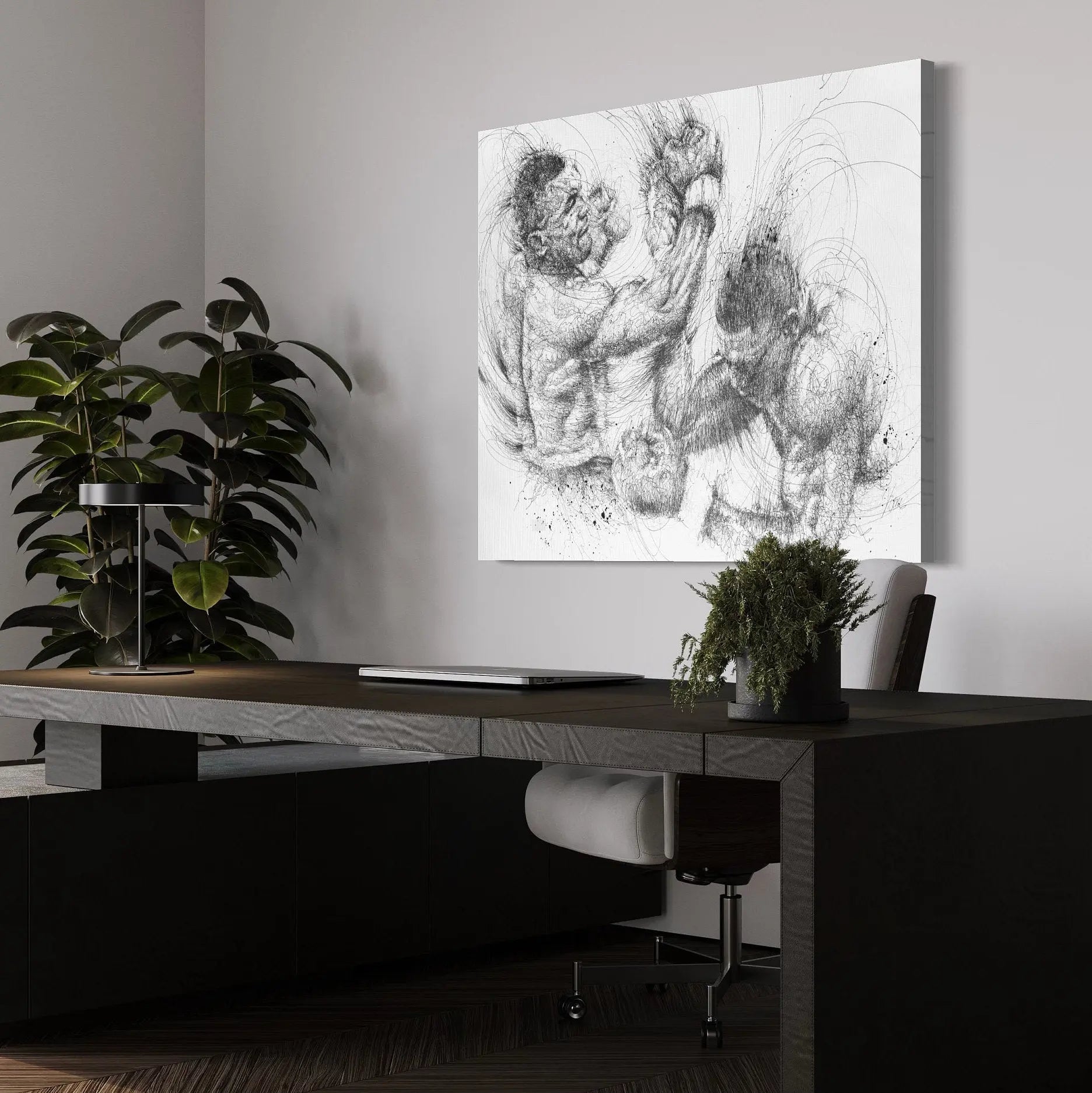 War of Mike Tyson Ball Paint Canvas Wall Art | Poster Print Canvastoria
