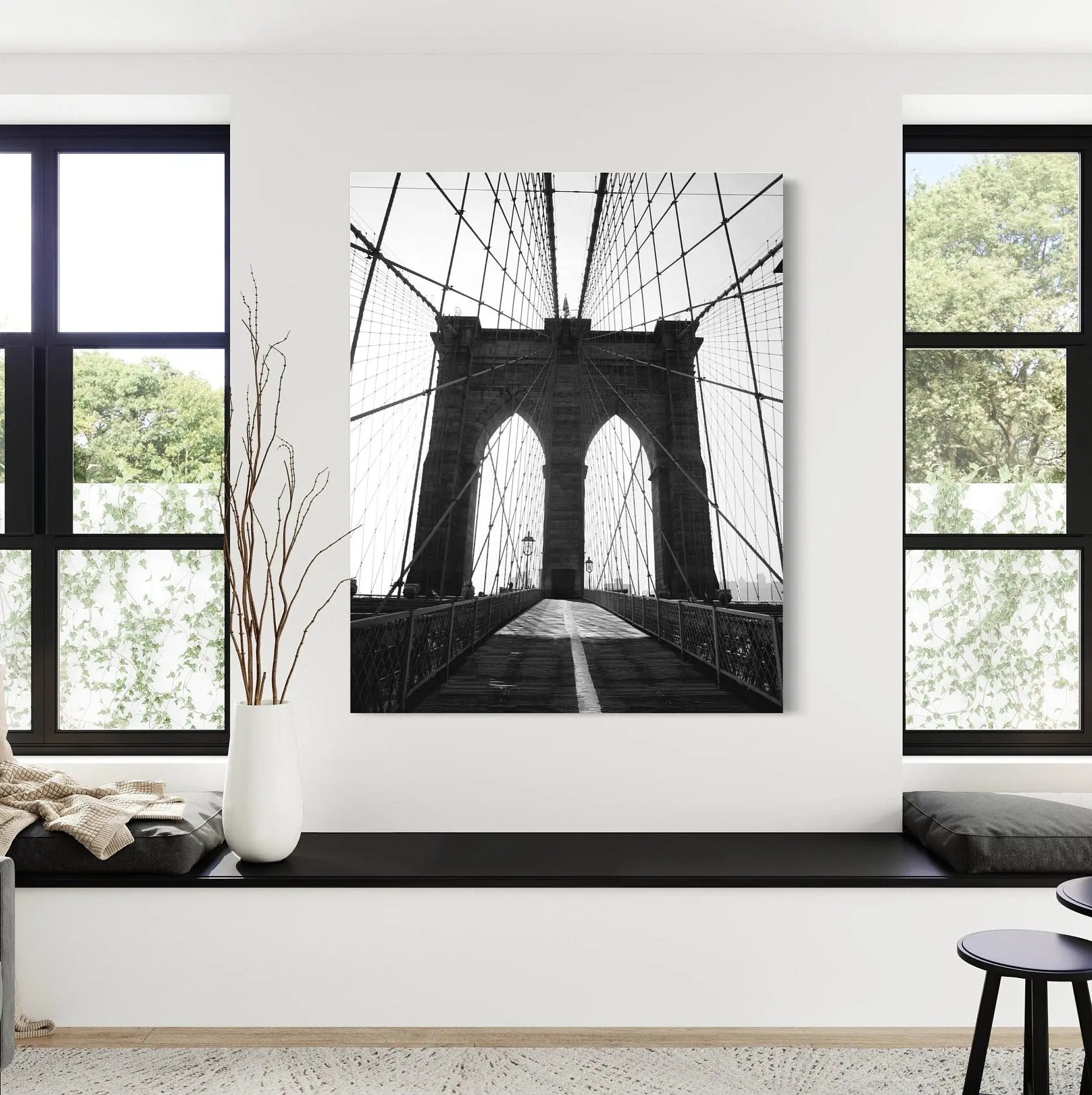 Brooklyn Bridge - New York City Canvas Wall Art | Poster Print Canvastoria