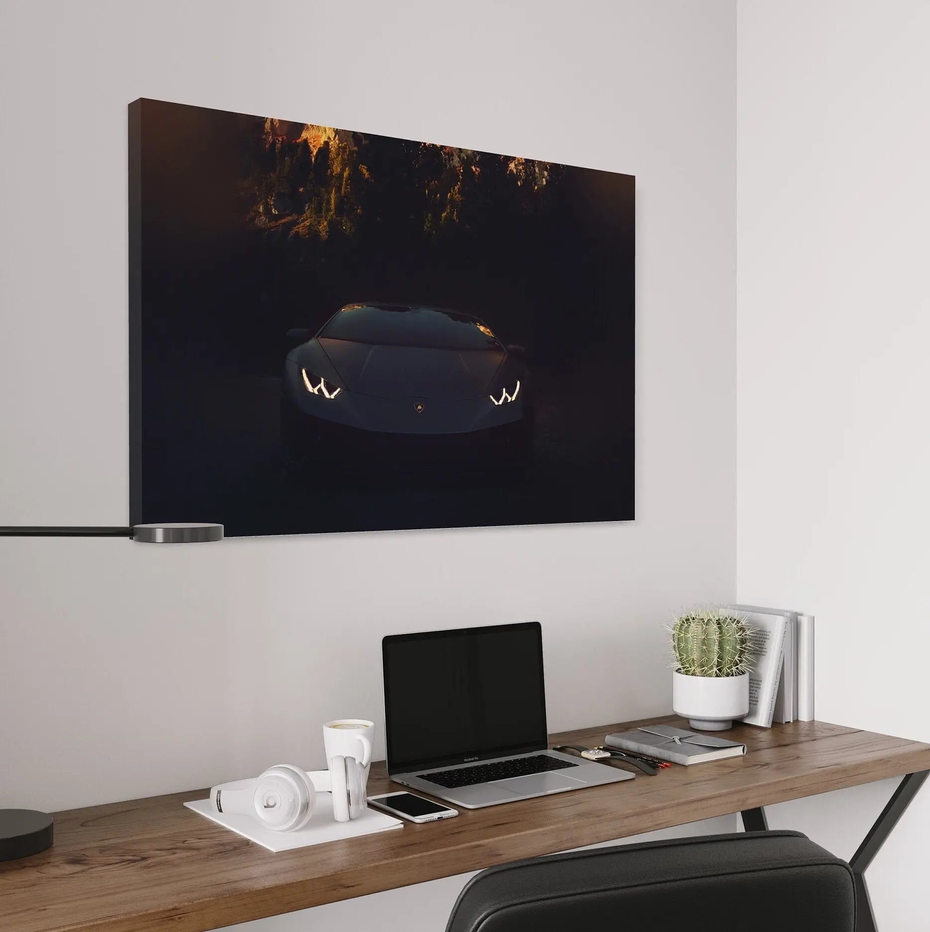Angry Lambo Lux Canvas Wall Art | Poster Print - Canvastoria