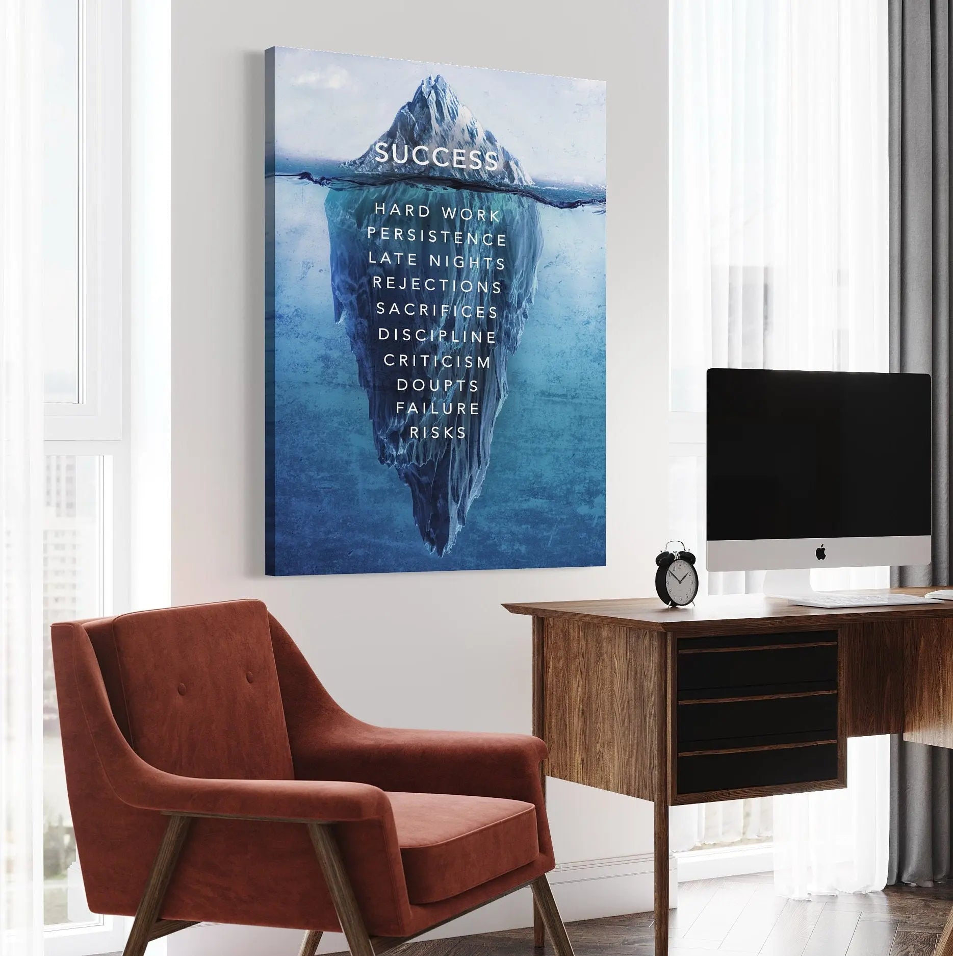 Success Iceberg Canvas Wall Art | Poster Print - Canvastoria