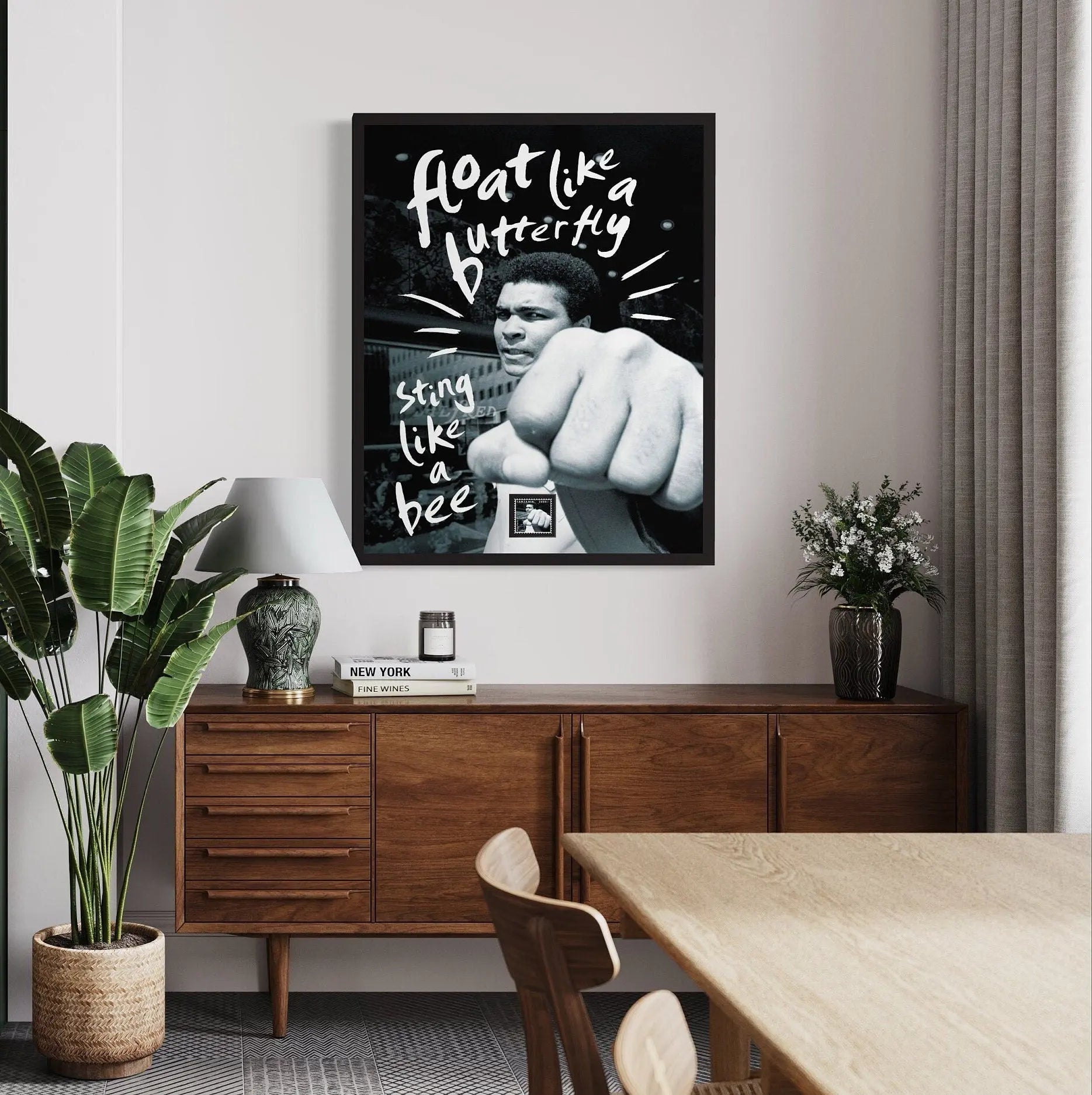 Float Like a Butterfly Sting Like a Bee Canvas Wall Art | Poster Print Canvastoria
