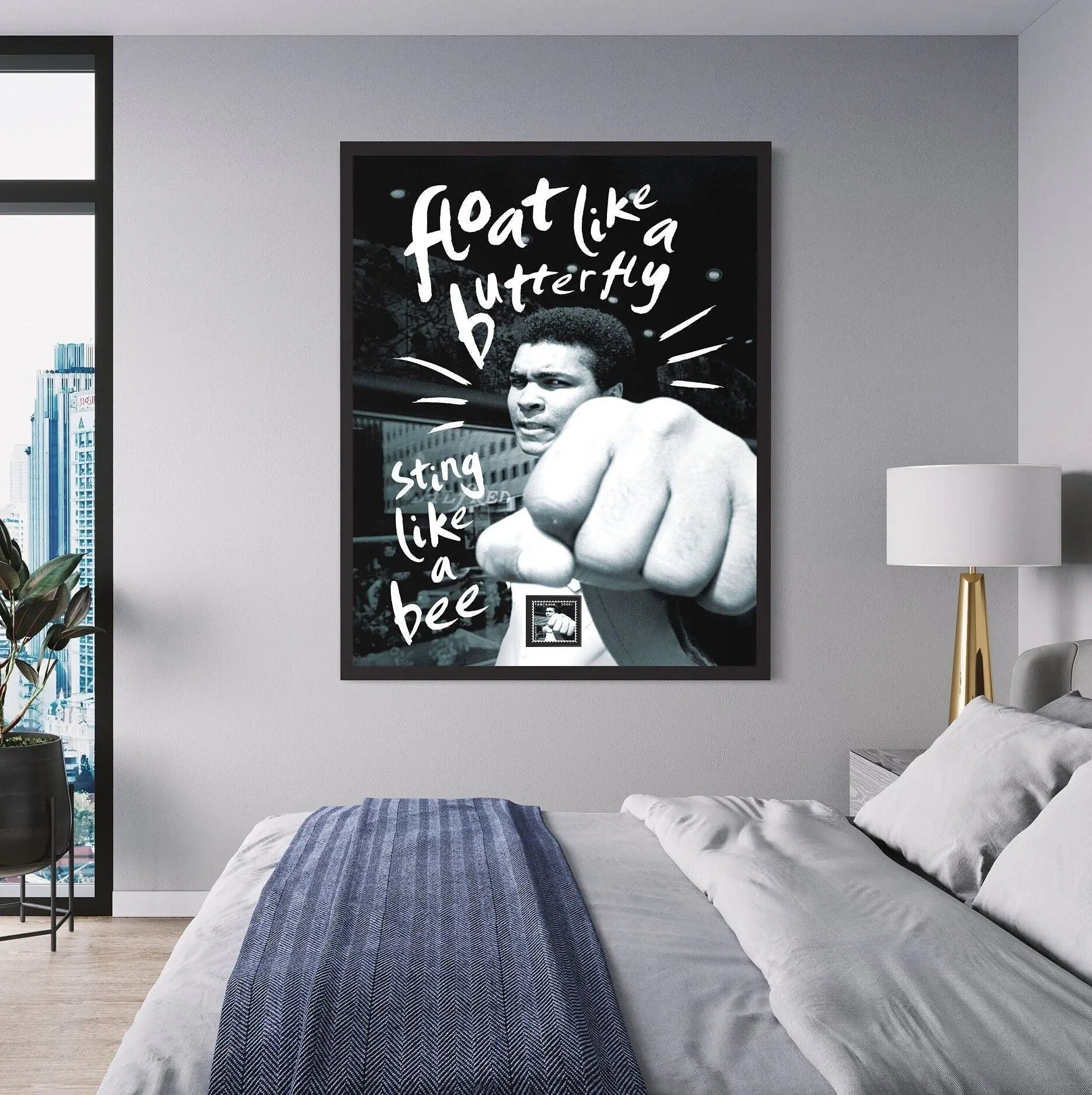Float Like a Butterfly Sting Like a Bee Canvas Wall Art | Poster Print Canvastoria
