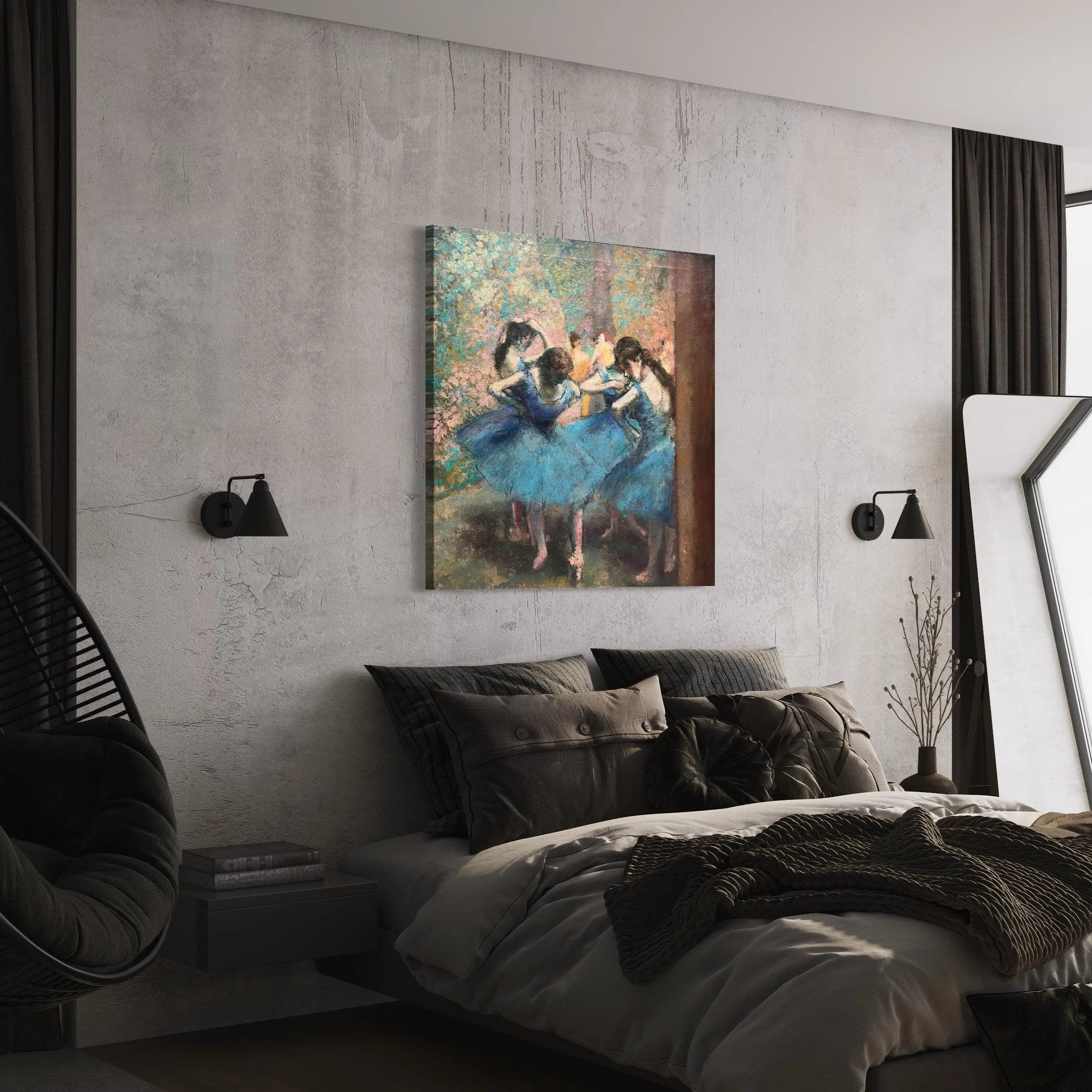 Edgar Degas ‘Dancers in Blue’ Canvas Wall Art | Poster Print Canvastoria