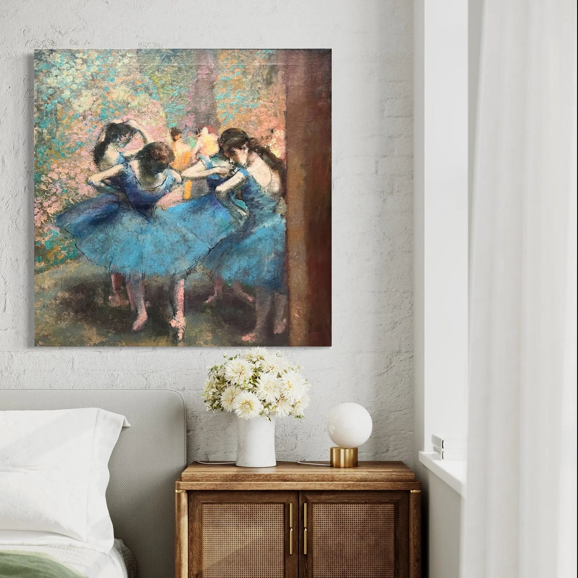 Edgar Degas ‘Dancers in Blue’ Canvas Wall Art | Poster Print Canvastoria