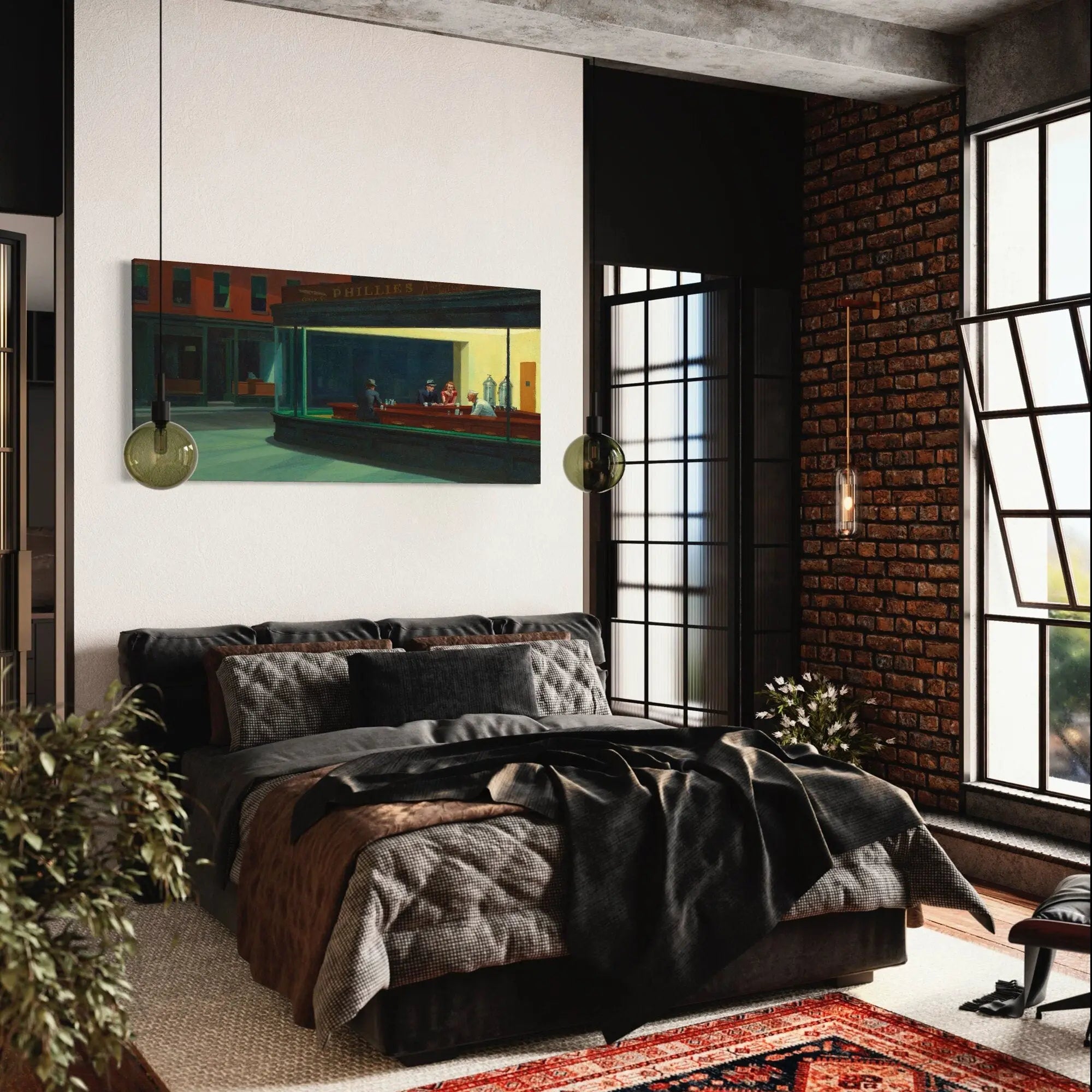 Edward Hopper 'Nighthawks' 1942 Canvas Wall Art | Poster Print Canvastoria