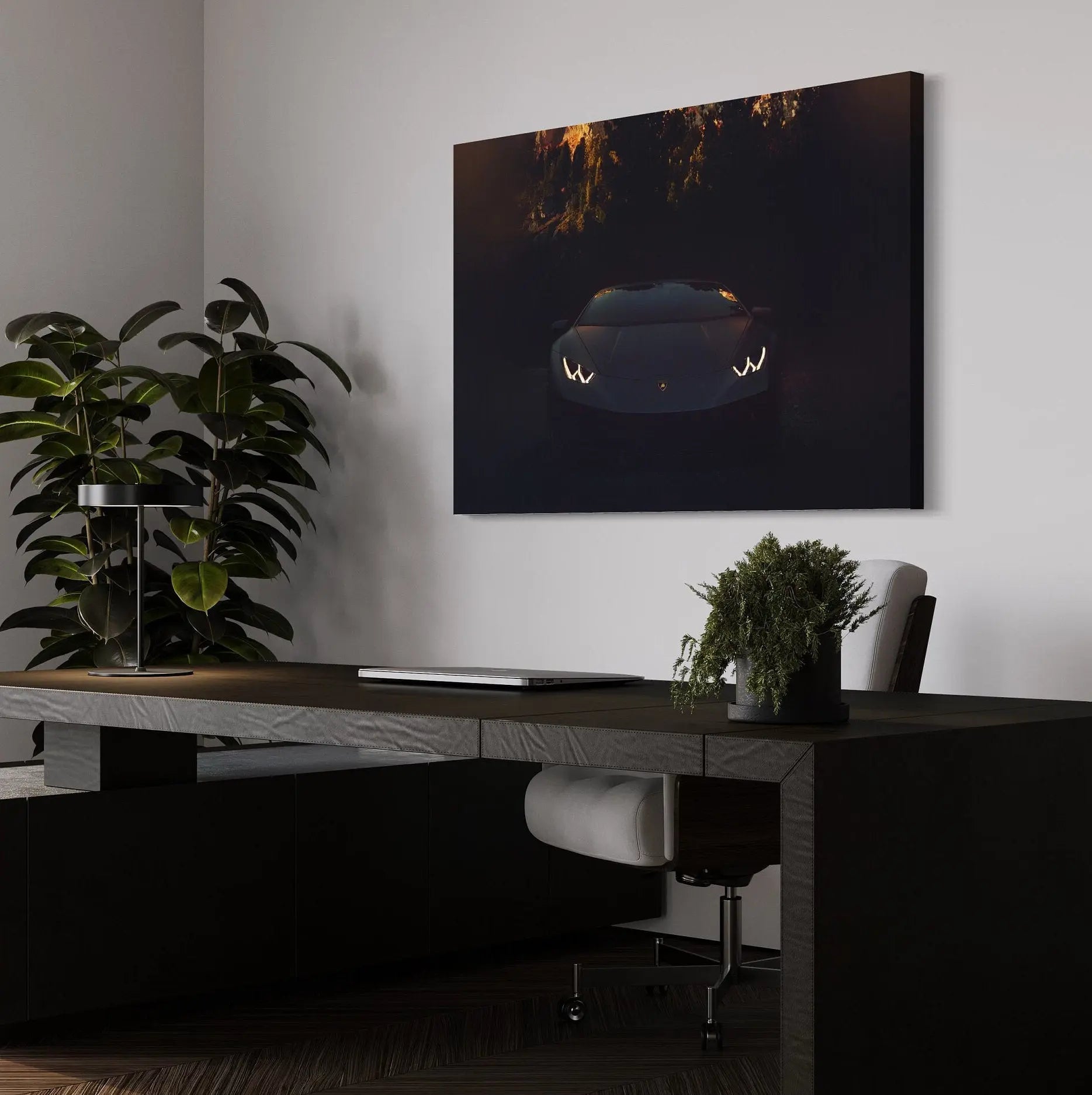 Angry Lambo Lux Canvas Wall Art | Poster Print - Canvastoria