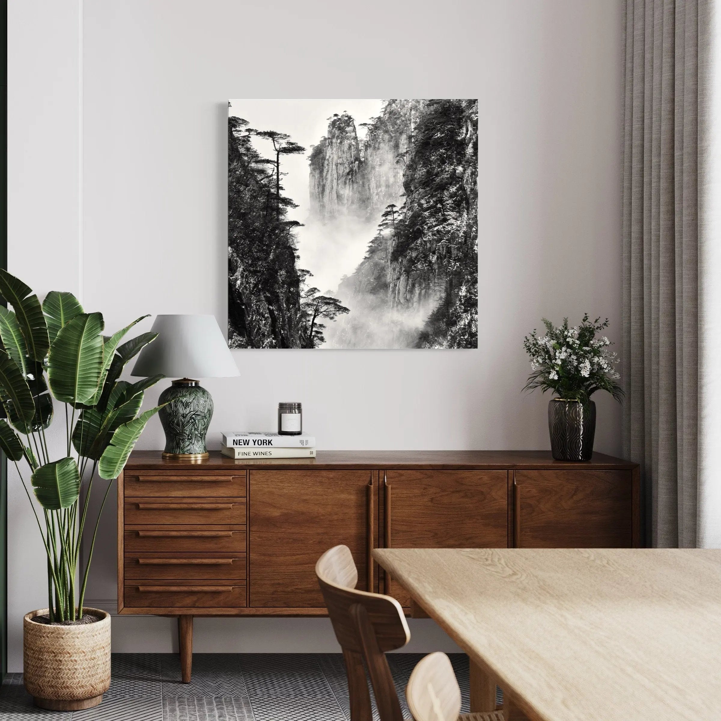 Yellow Mountain Study Canvas Wall Art | Poster Print - Canvastoria